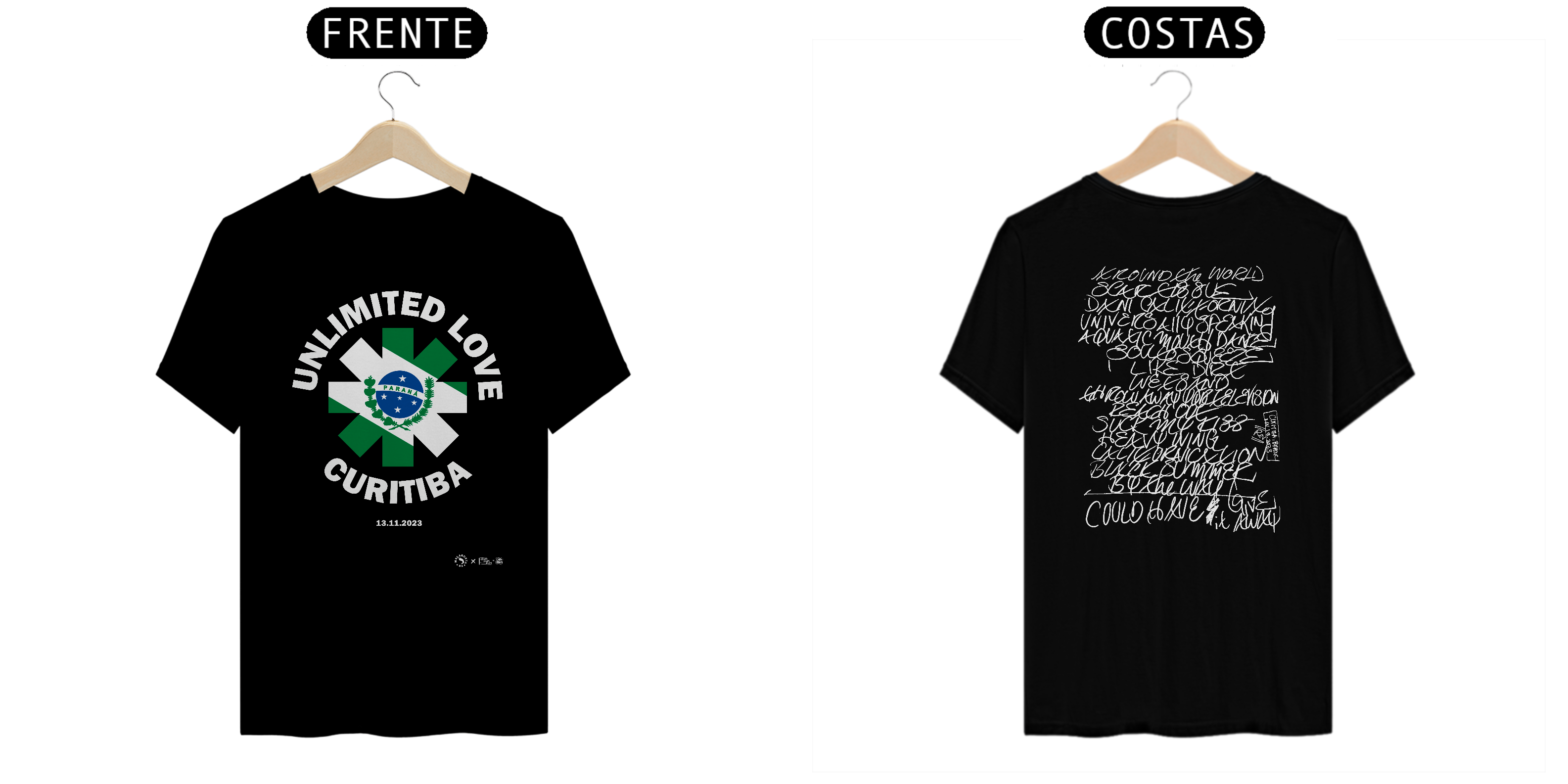 RHCP SETLIST CURITIBA 2023 MULTICORES BY CONRADRAWS