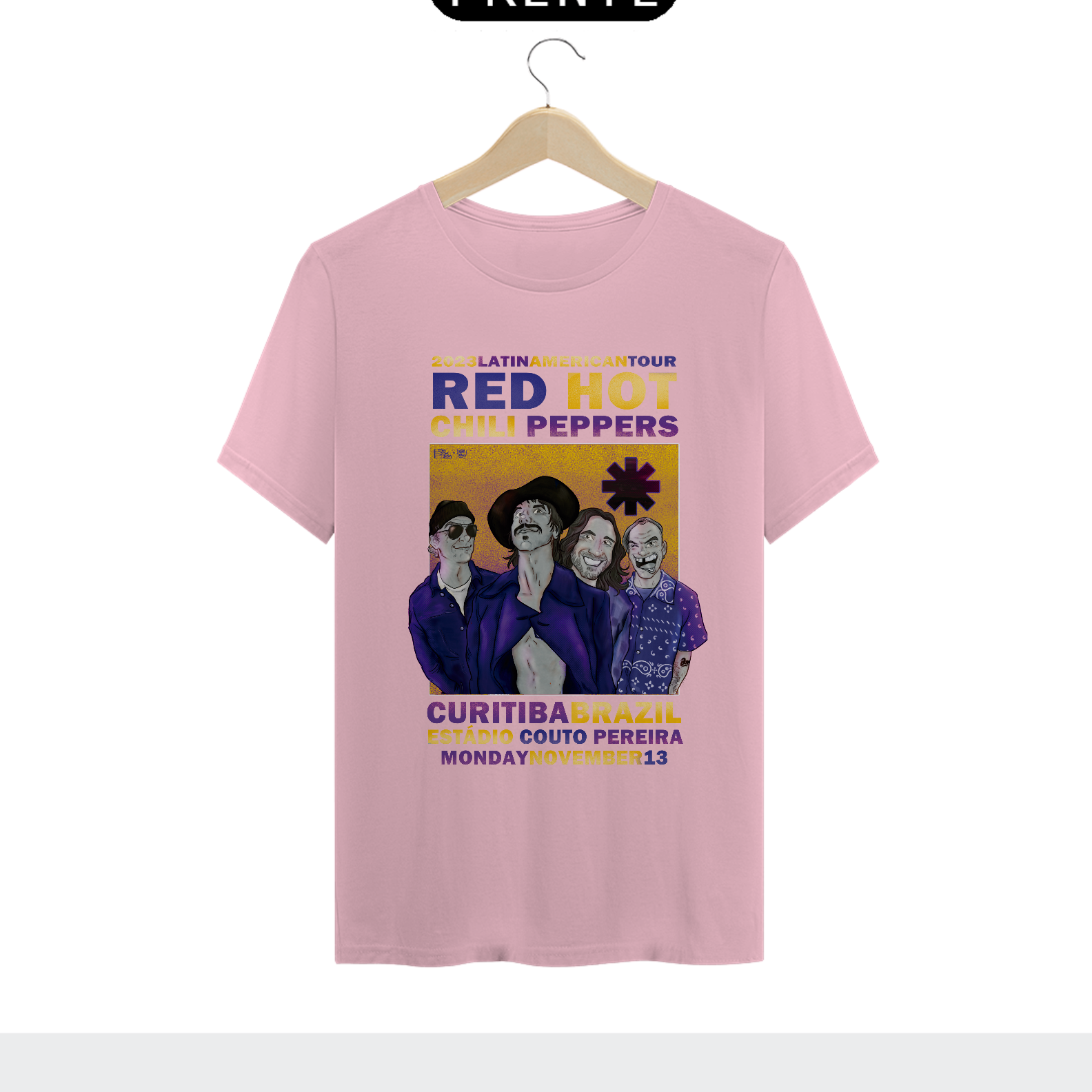 Nome do produto: Classic Red Hot Chili Peppers Curitiba 2023 by Conradraws Multicores