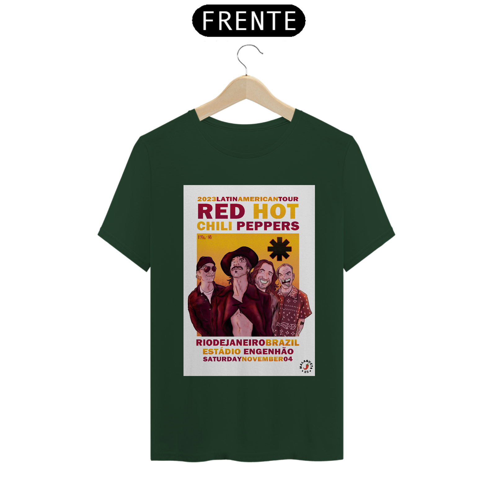 Classic Red Hot Chili Peppers Rio de Janeiro Multicores