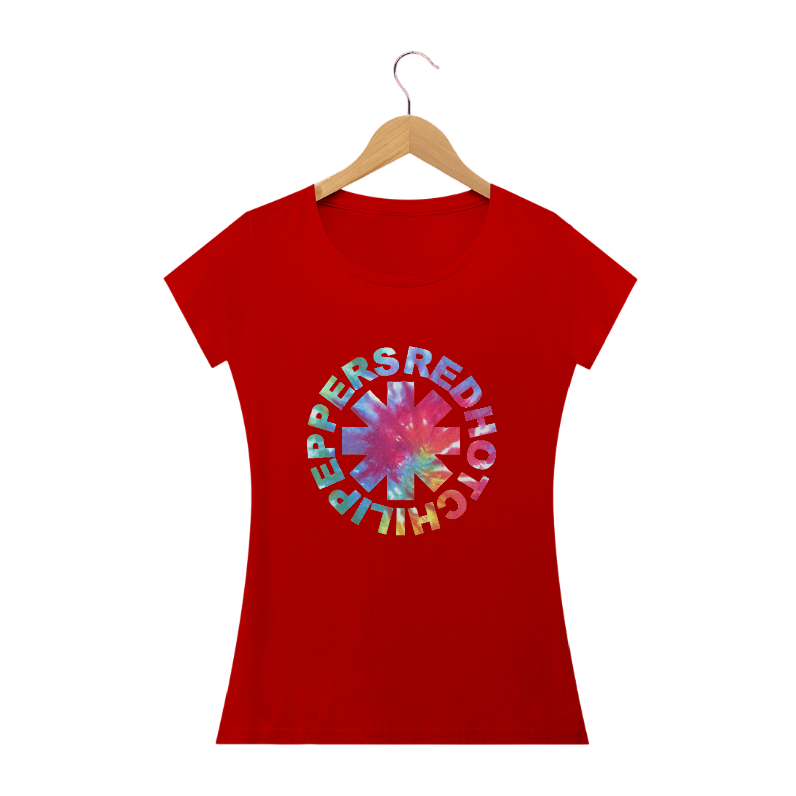 Nome do produto  Baby Long Classic Red Hot Chili Peppers logo colorida