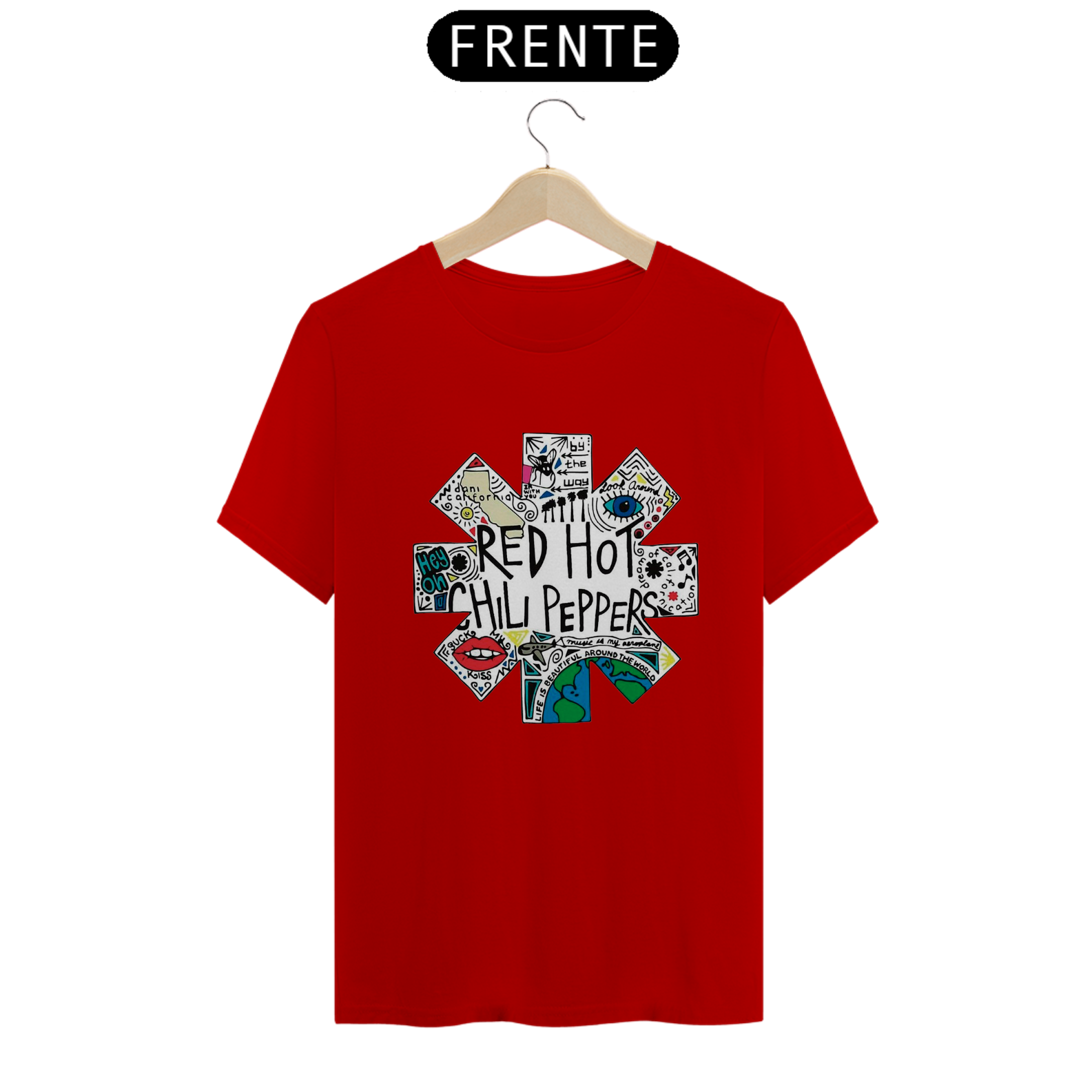 Nome do produto  Camiseta Quality Red Hot Logo Especial Multicores