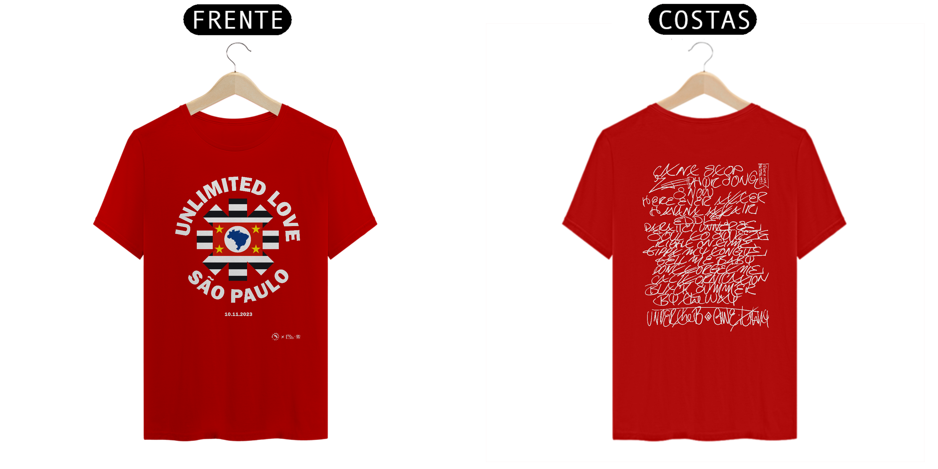 Nome do produto  RHCP SETLIST SÃO PAULO 2023 Multicores BY CONRADRAWS 