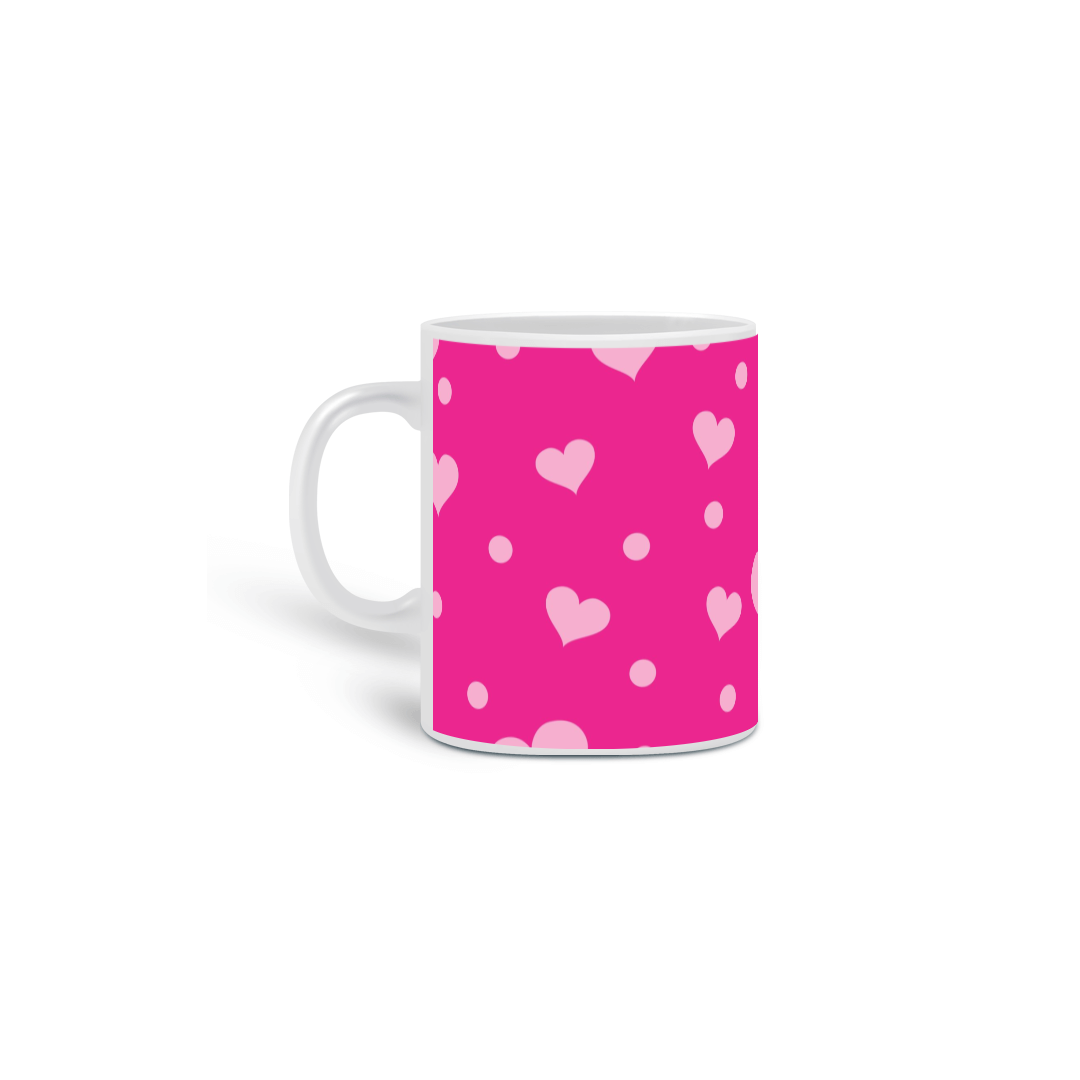 Nome do produto  CANECA PINK CORAÇÃO