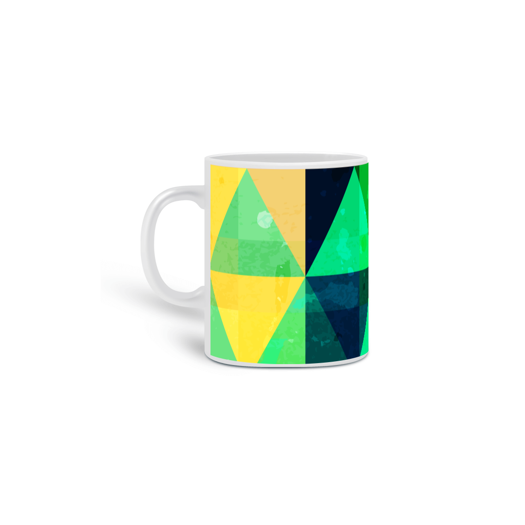 Nome do produto  CANECA COLORIDA TRIÂNGULO EXÓTICA 