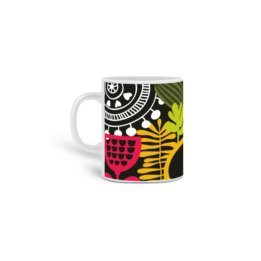 Nome do produto  CANECA PASSARINHO COLORIDA