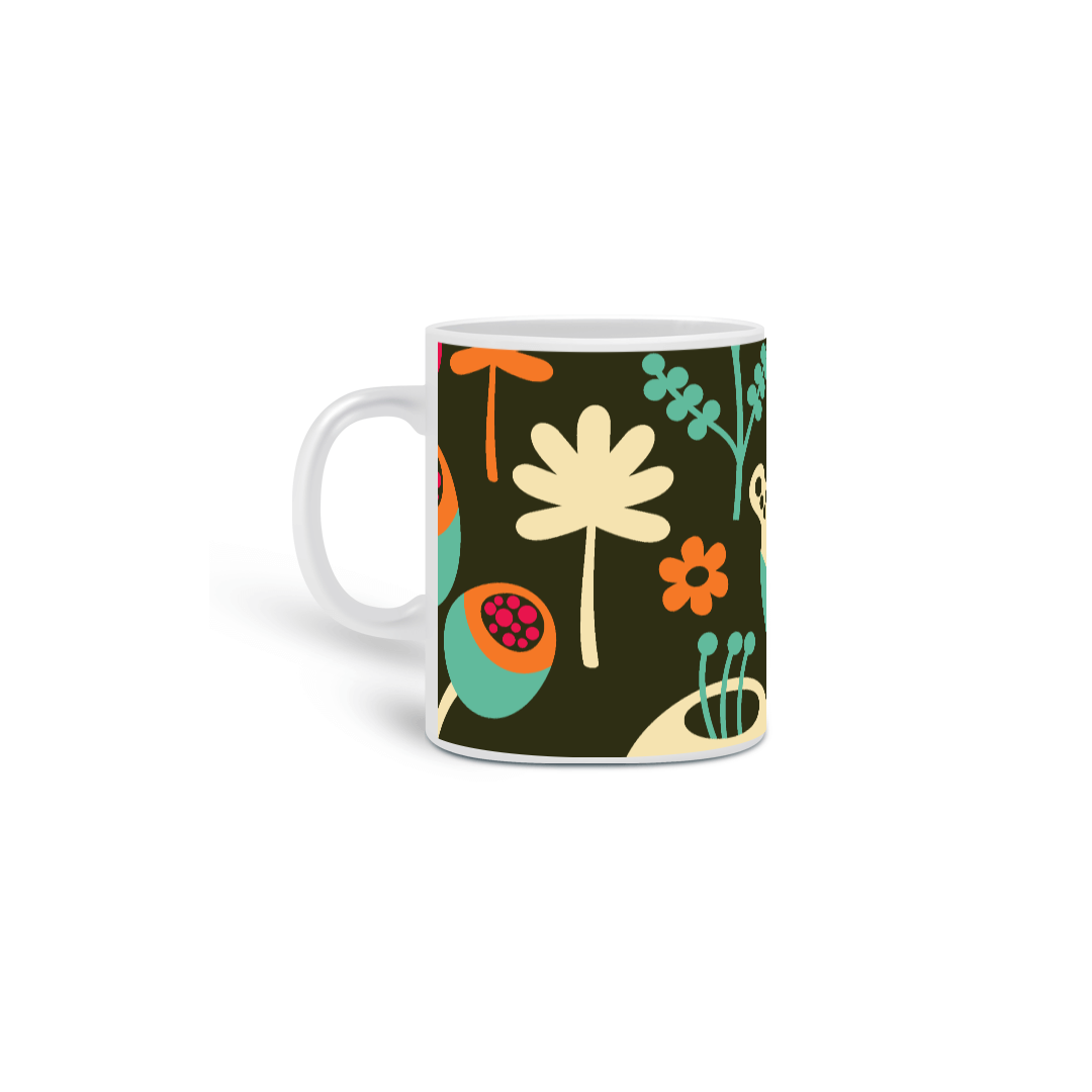 Nome do produto  CANECA PASSARINHO COLORIDA