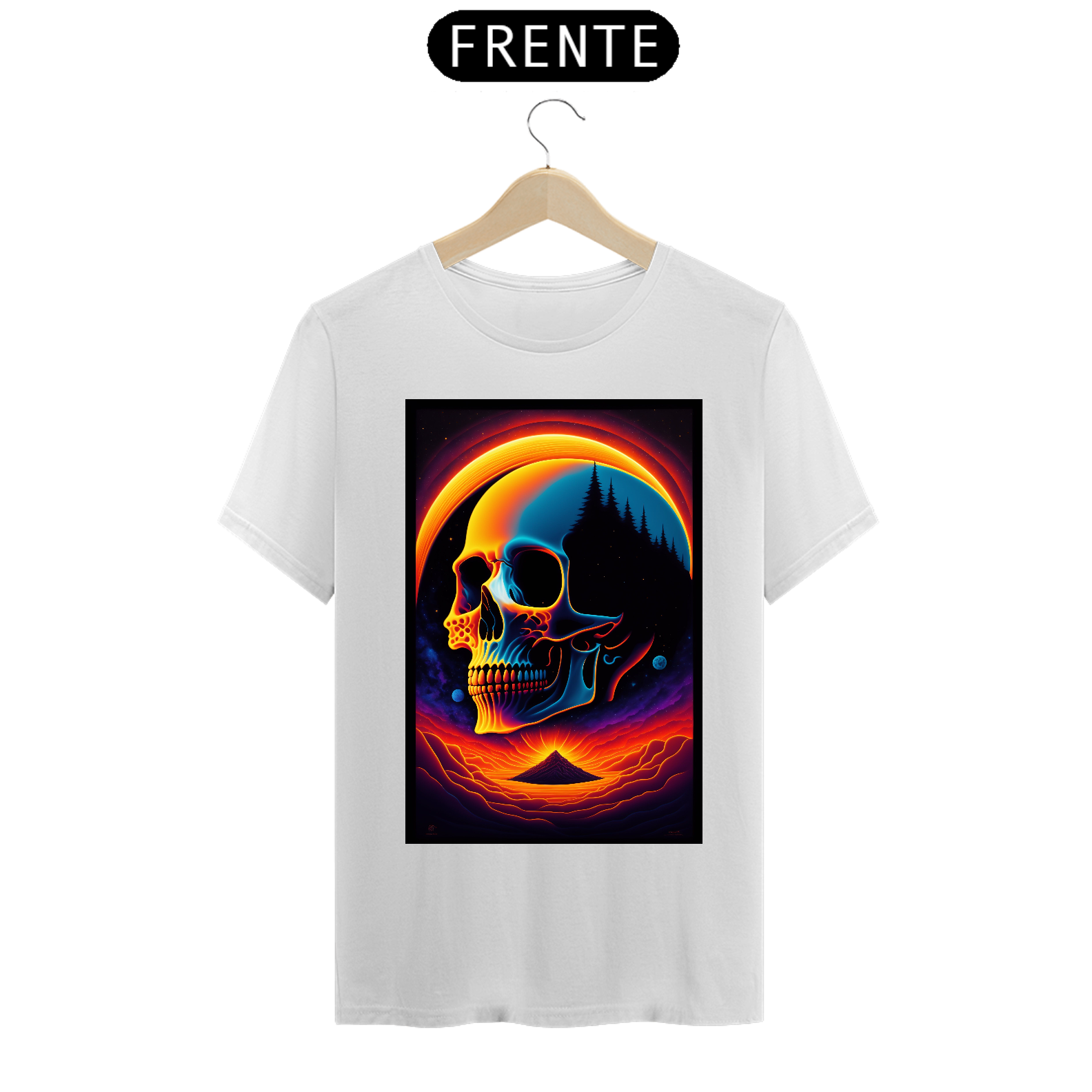 Nome do produto   melting mysterious skull landscape by Cas