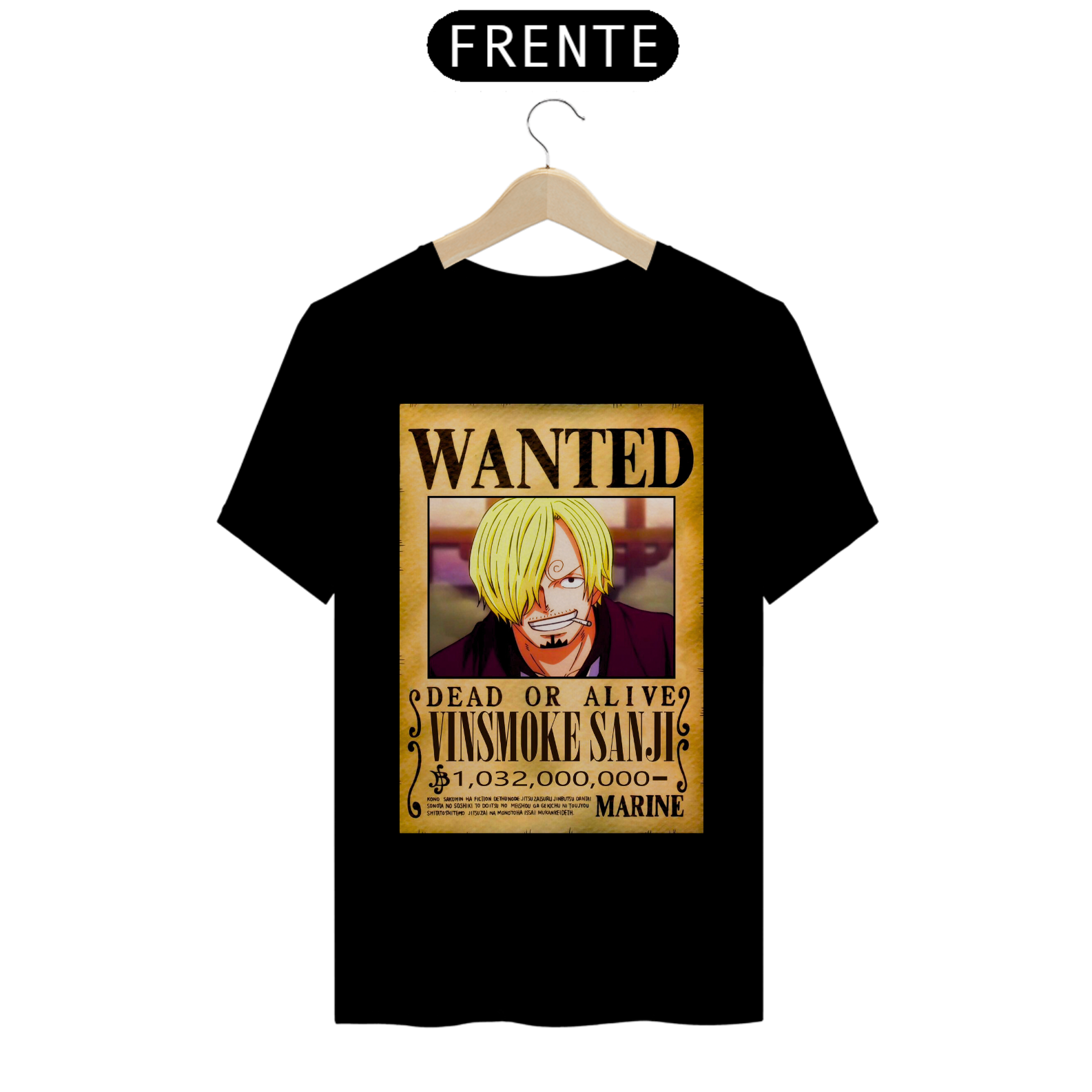 Nome do produto: Camiseta Sanji Wanted One Piece