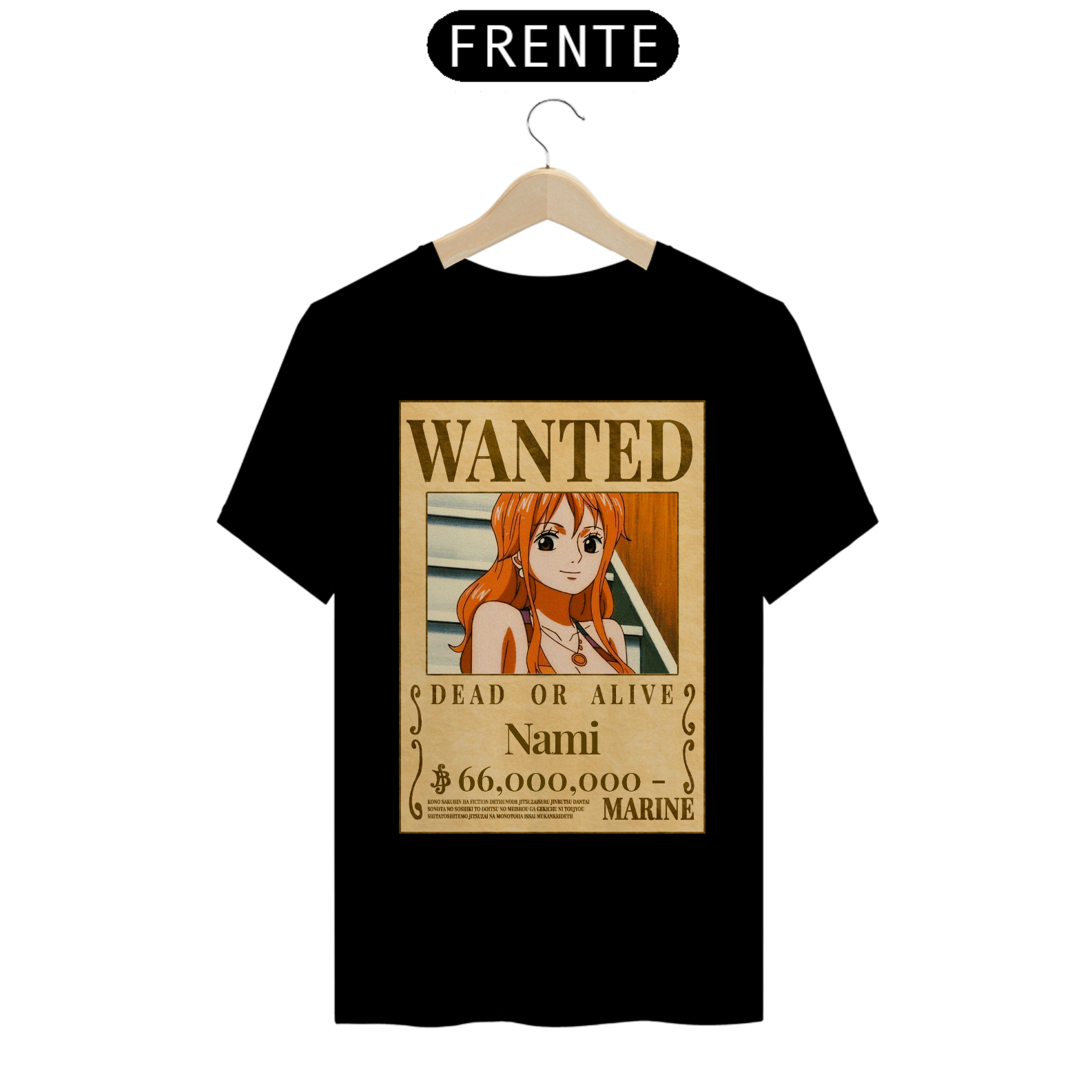 Camiseta Nami Wanted One Piece