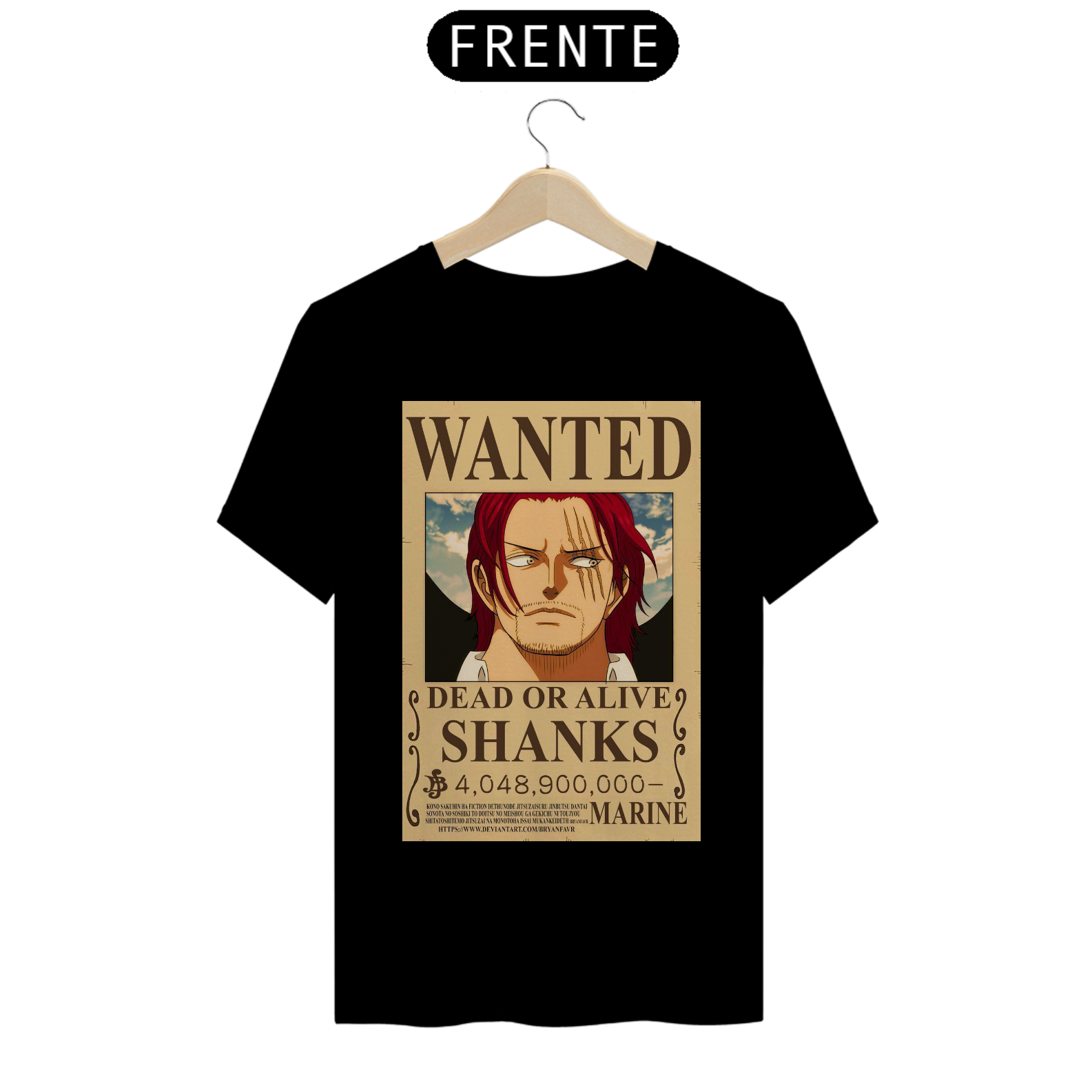 Camiseta Shanks Wanted One Piece
