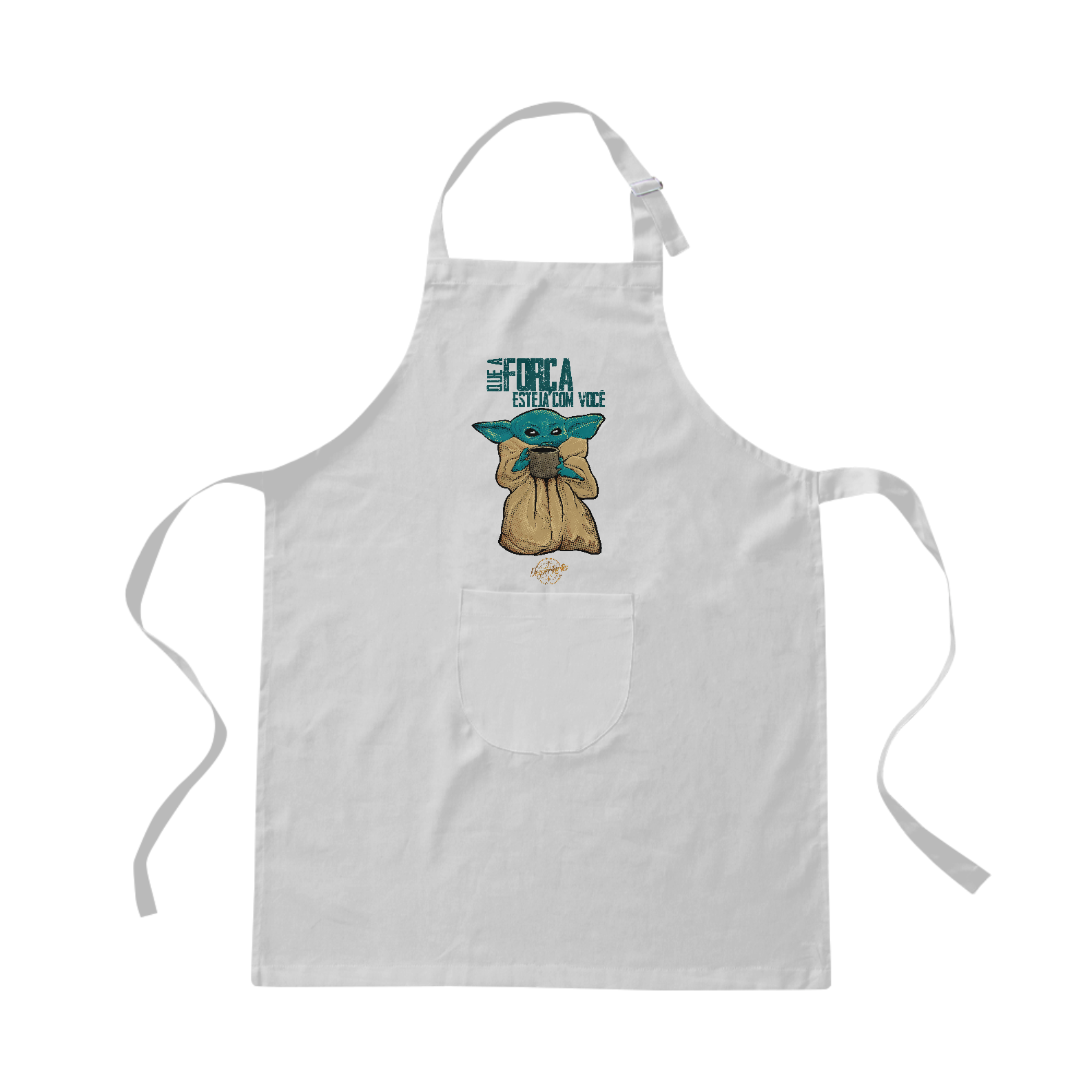 Que a Força Esteja com Você - Avental de Brim