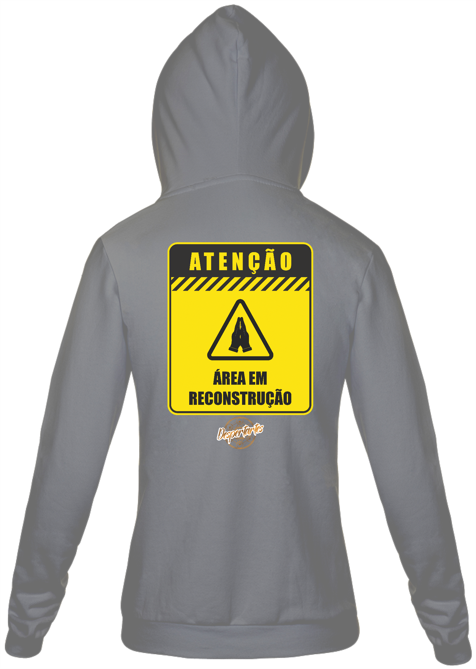 Área em Reconstrução - Moletom com Zíper Unissex