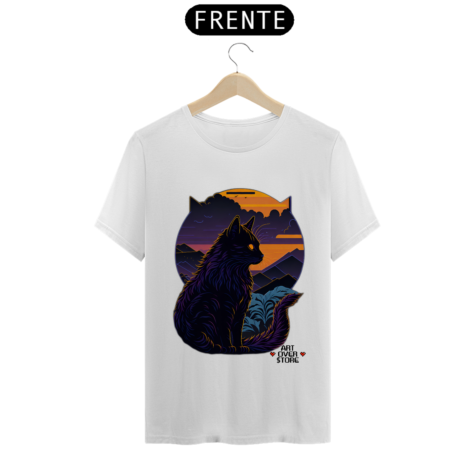 Cat Sunset ArtOVer