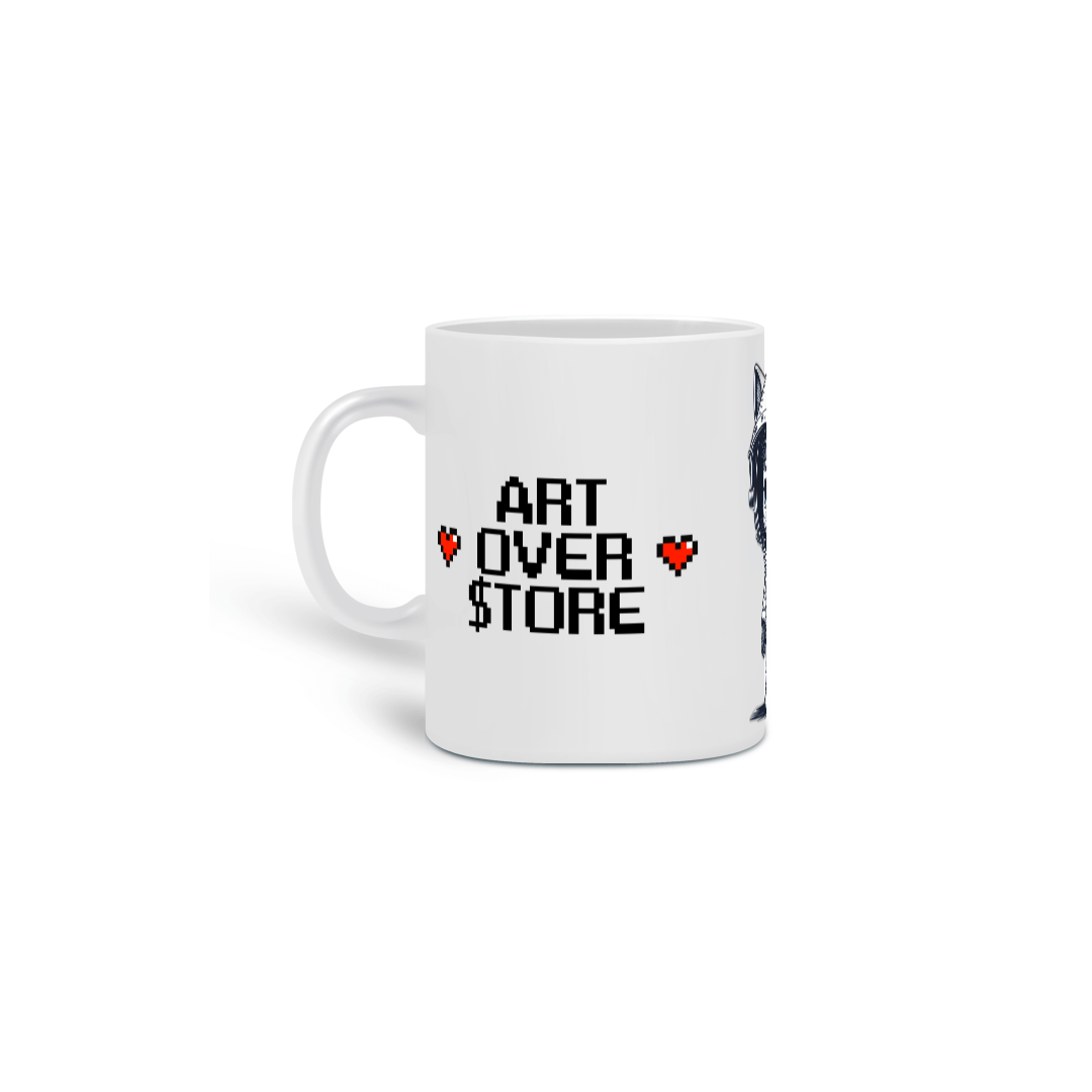 Caneca Cat Astronaut - ArtOver