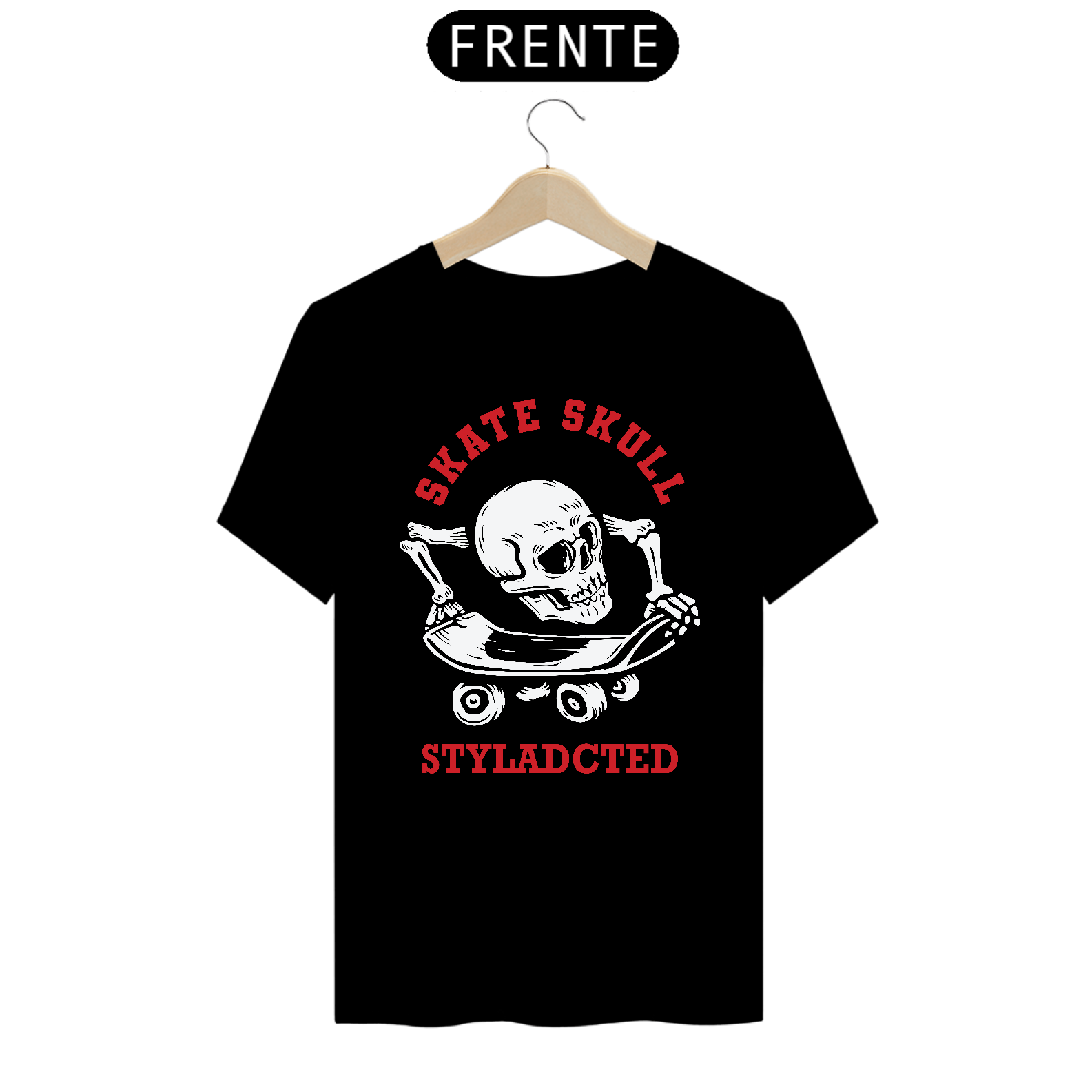 Styladcted Skate Skull Premium Printed T-Shirt