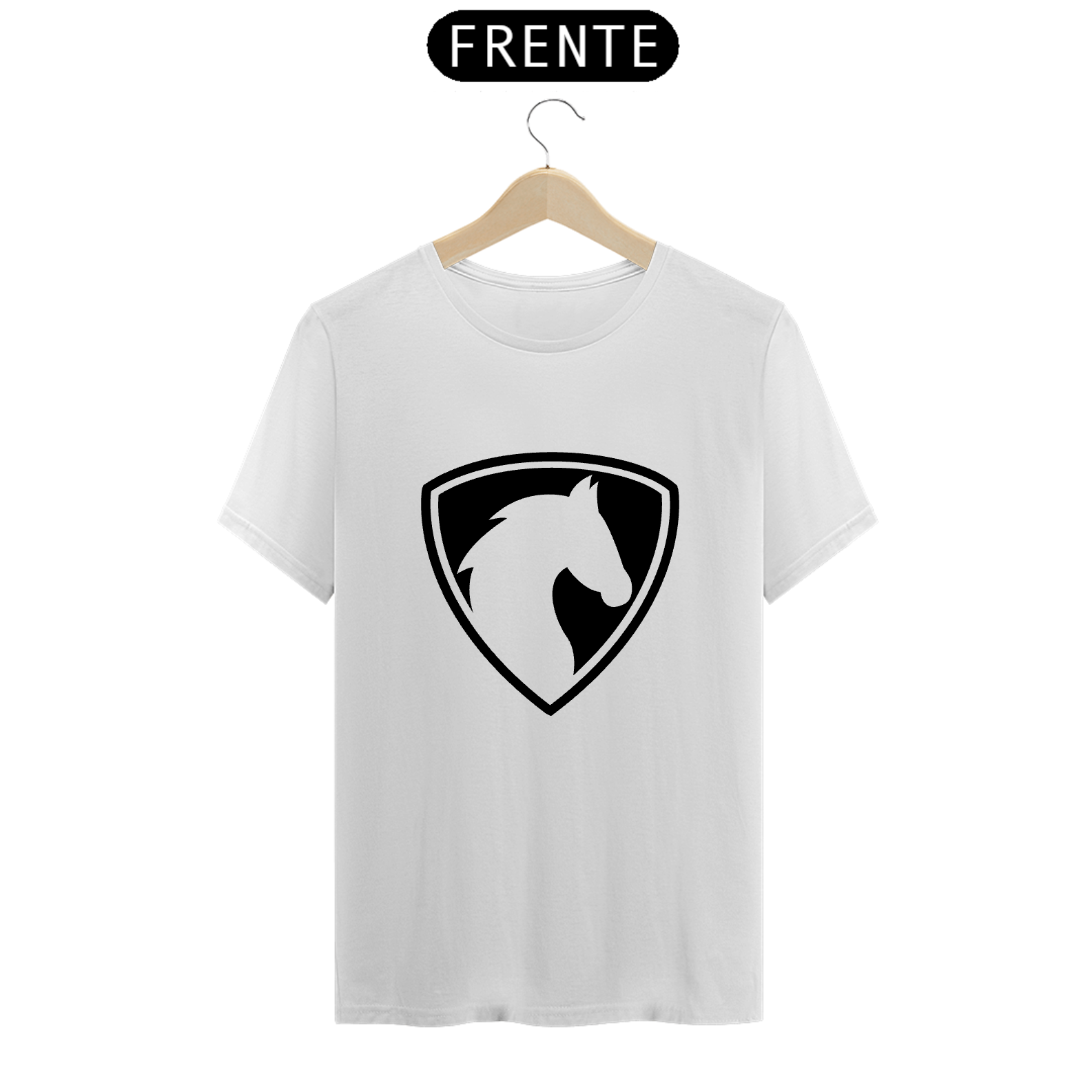 T-shirt com estampa de cavalo