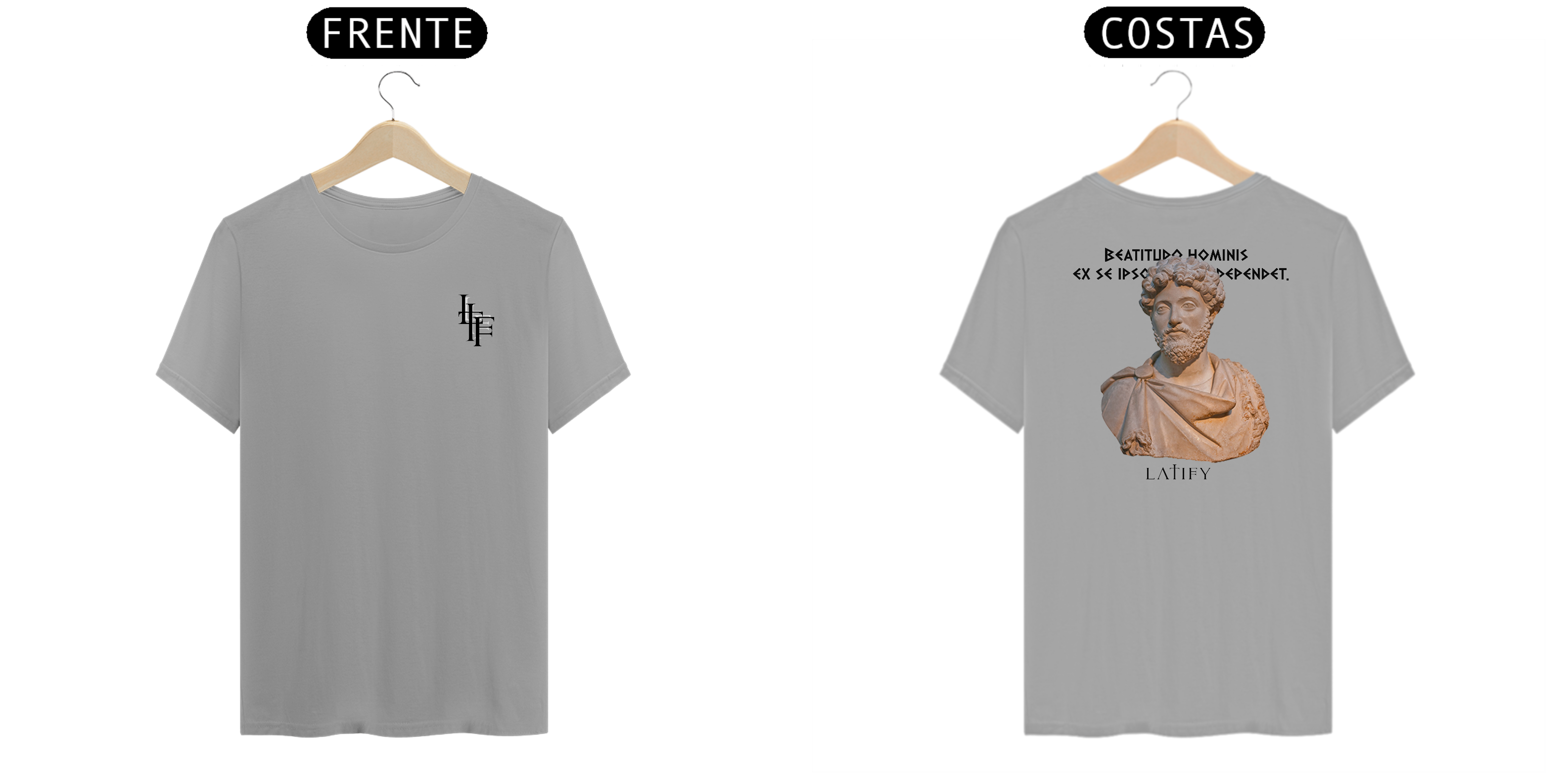 Camiseta DIII ROMA Marco Aurélio - Letras Pretas