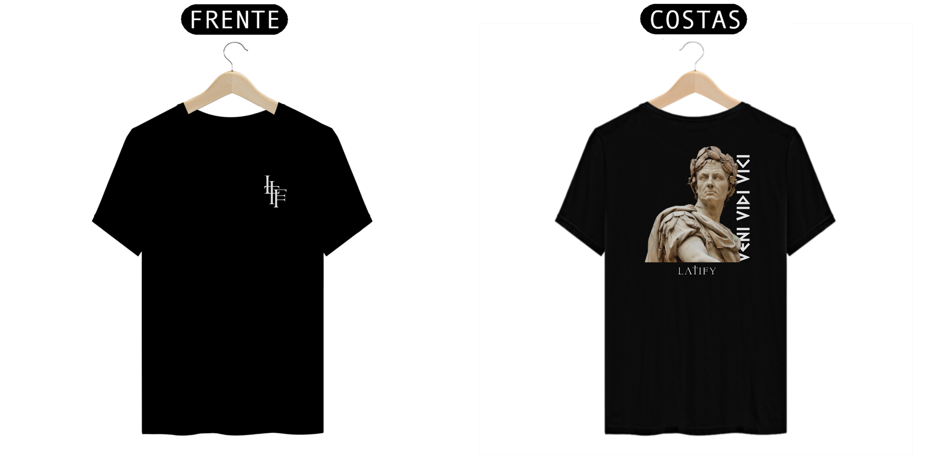 Camiseta Júlio César DIII ROMA - Letras Brancas