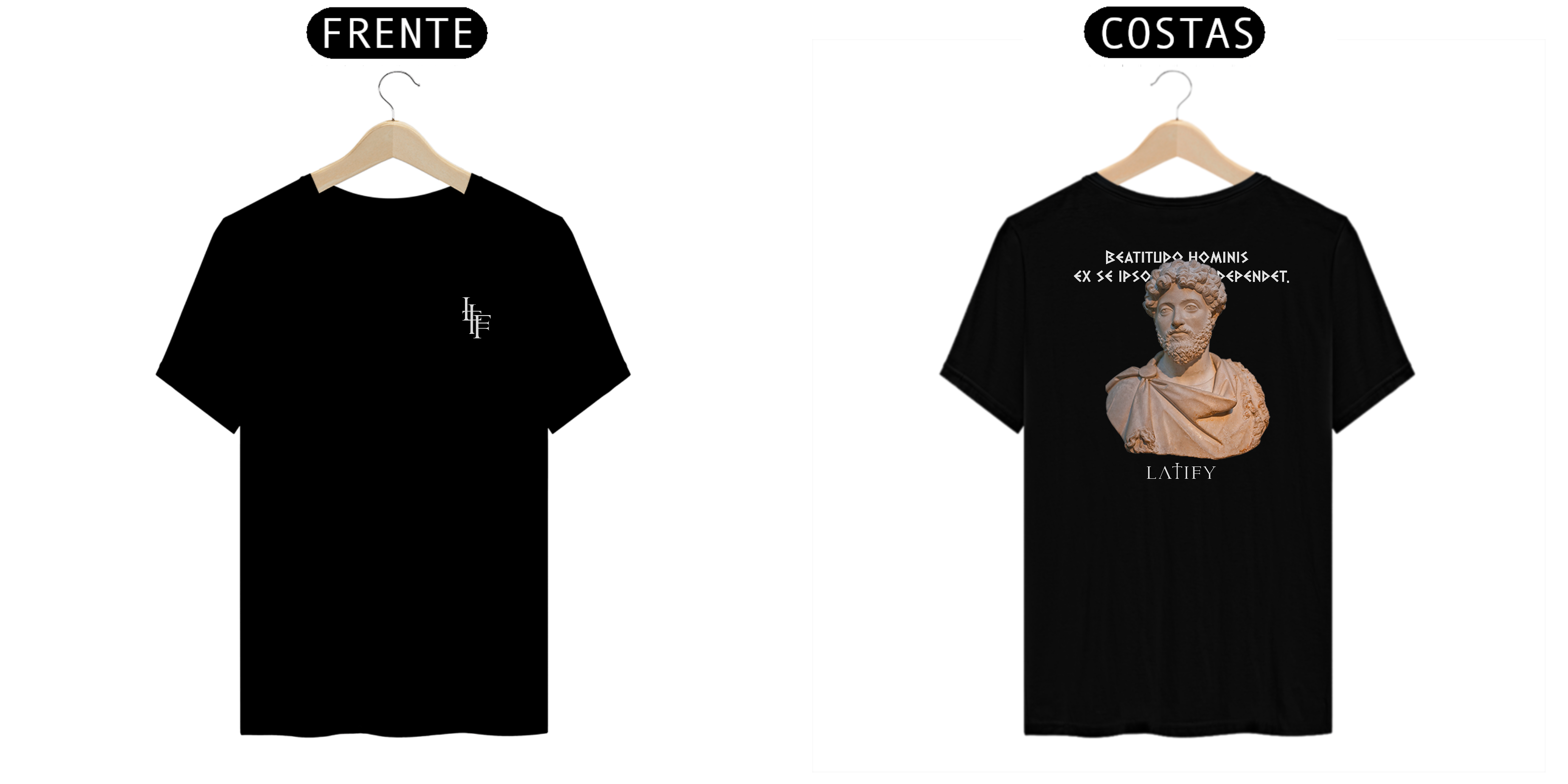 Camiseta DIII ROMA Marco Aurélio - Letras Brancas