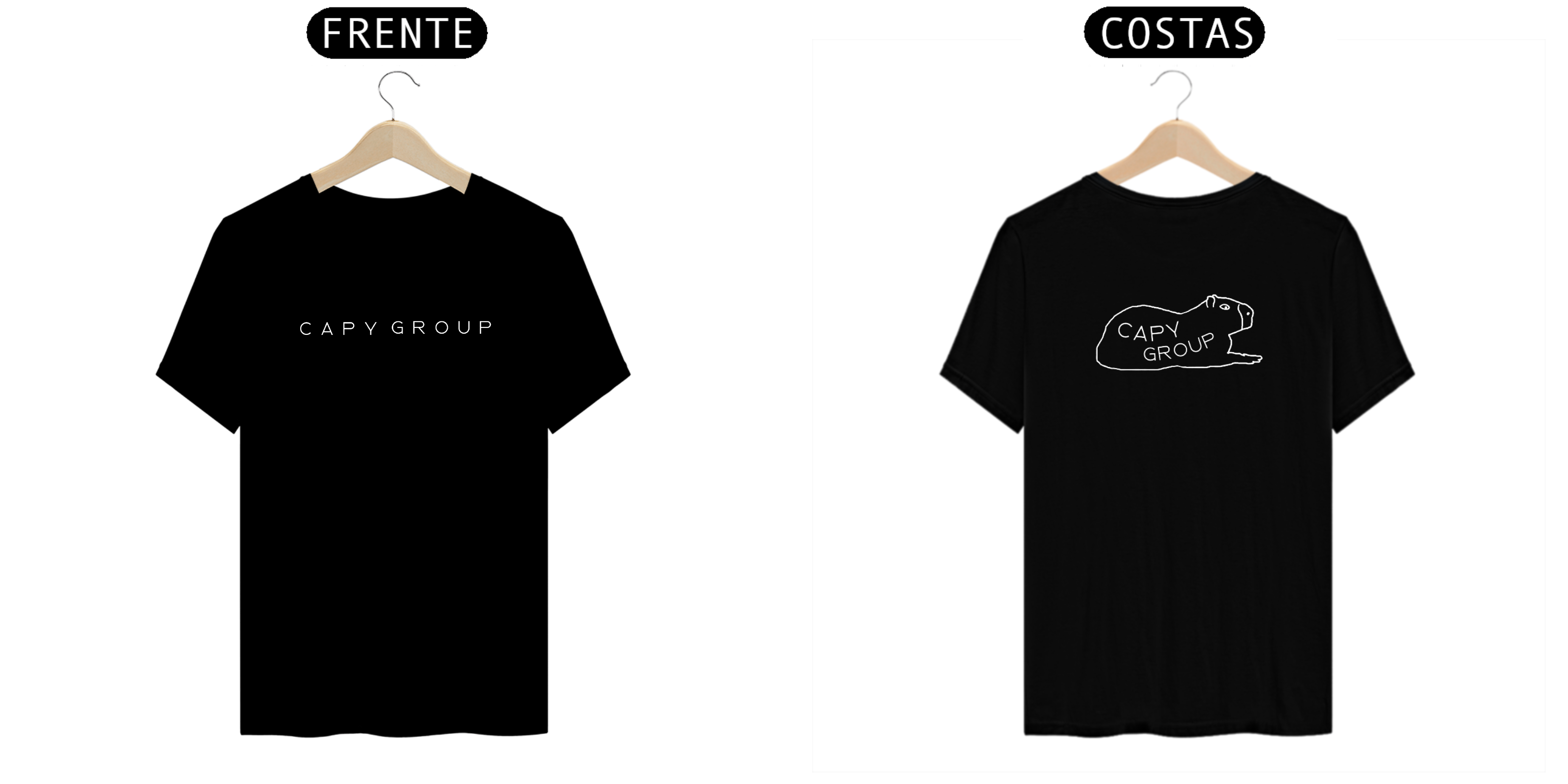 Nome do produto  CAMISETA CAPY GROUP  | BLACK