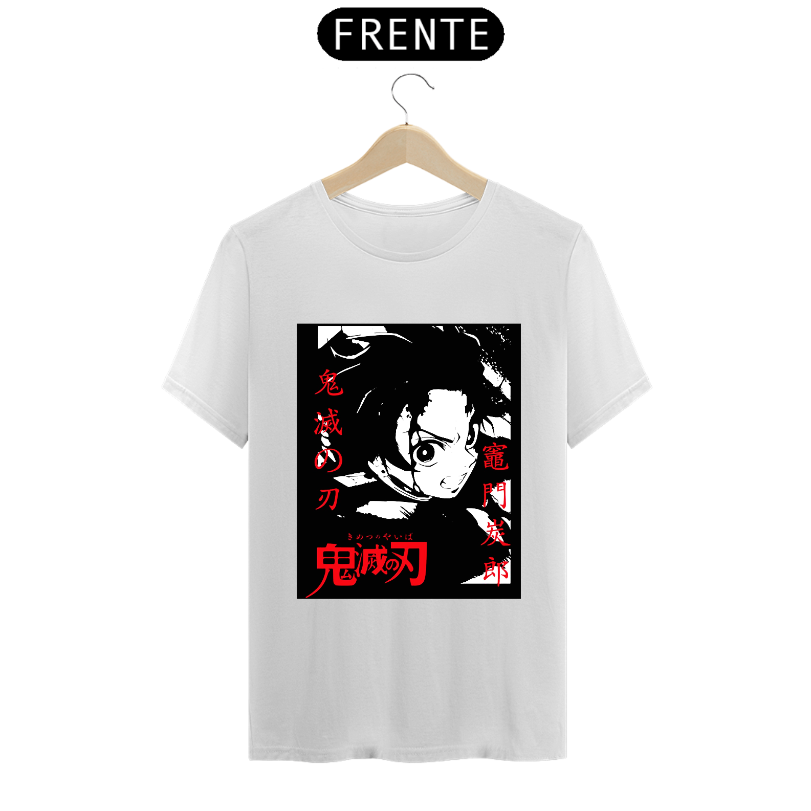 Nome do produto  T-Shirt Tanjiro Red - Kimetsu no Yaiba - Demon Slayer