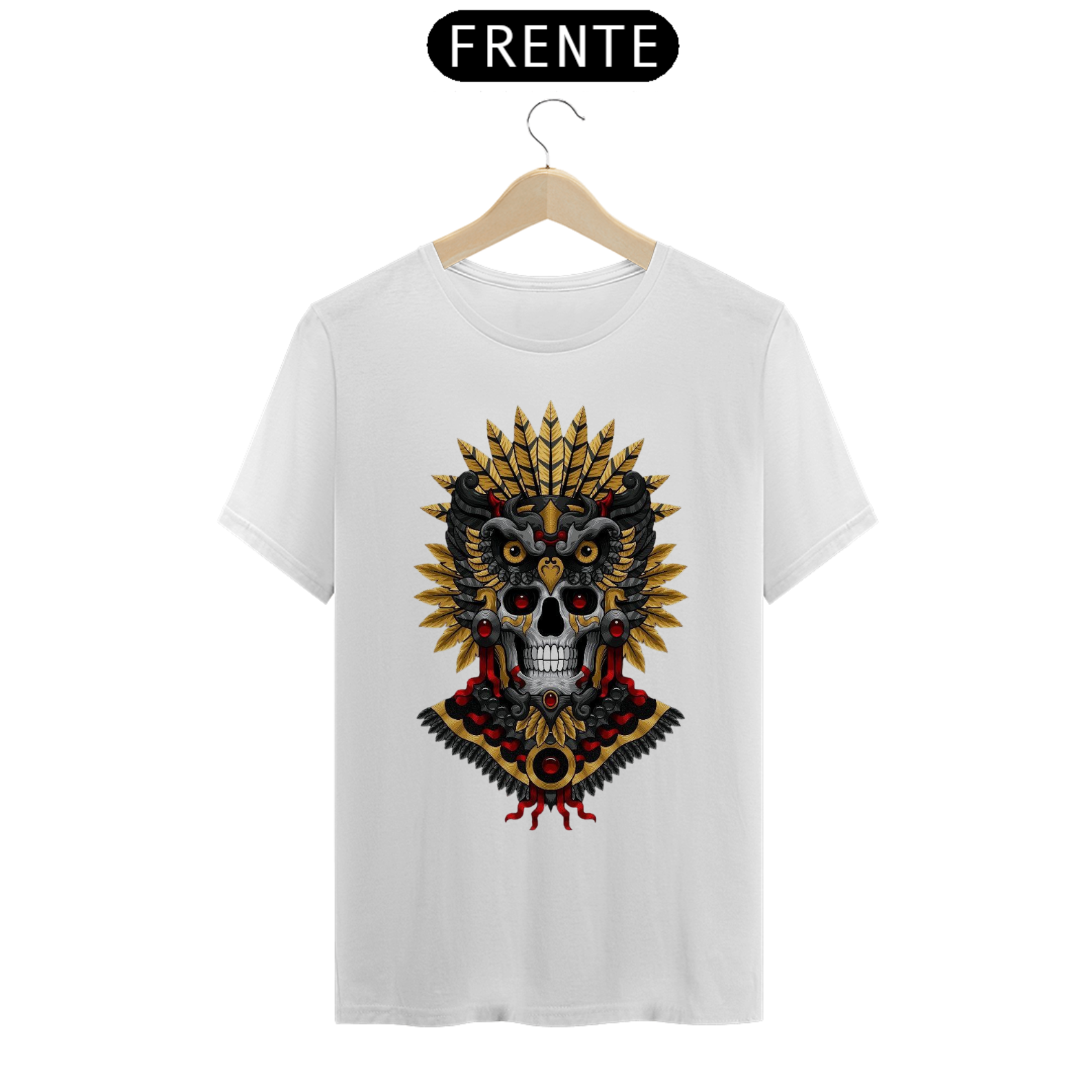 Nome do produto  Estampa Caveira/Cocar