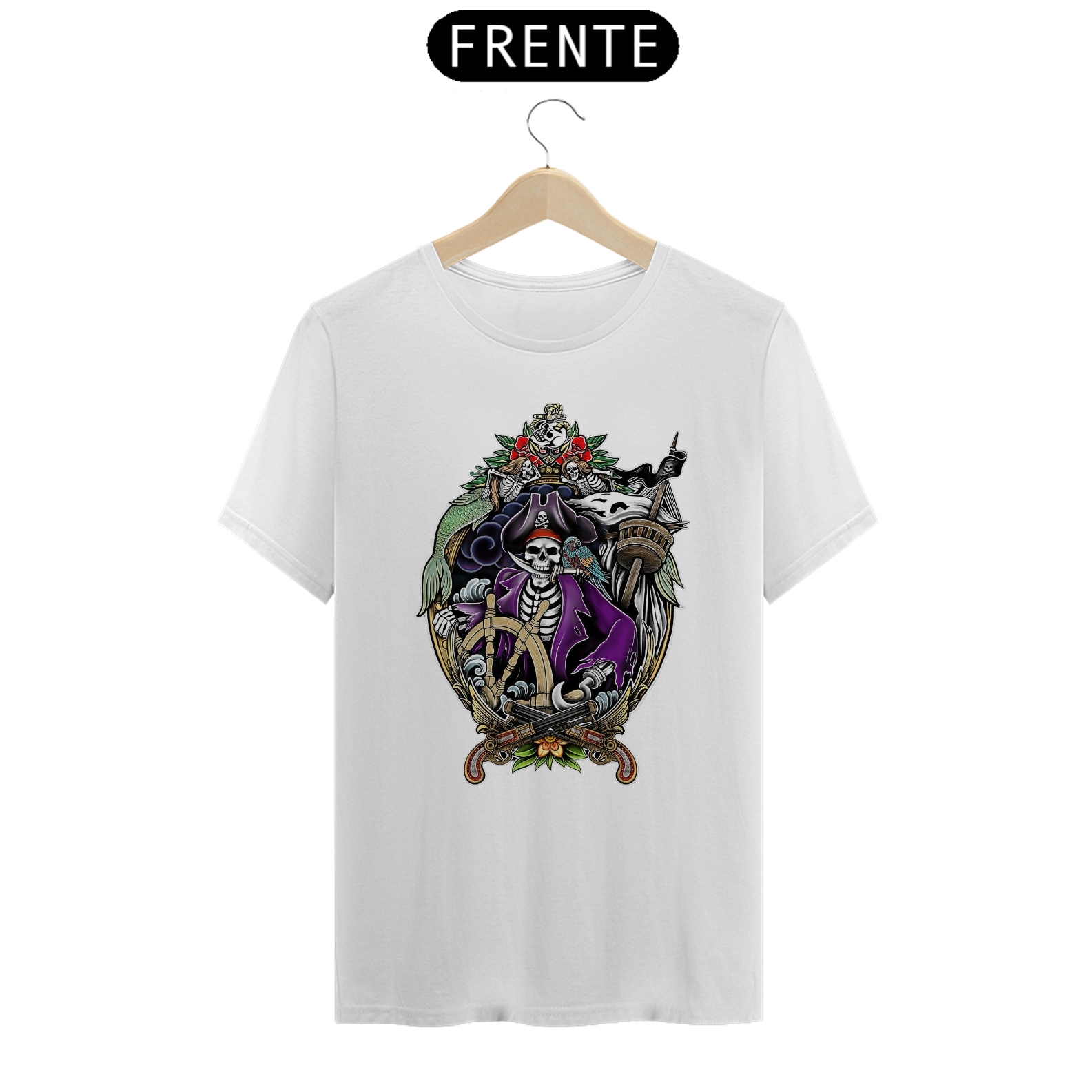 Nome do produto  Estampa Caveira Pirata