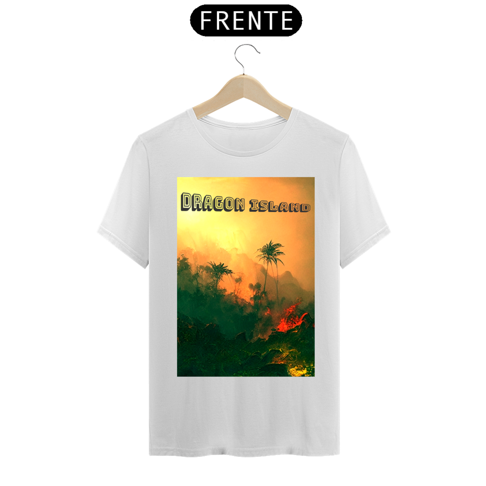 camisa adulta dragon island.