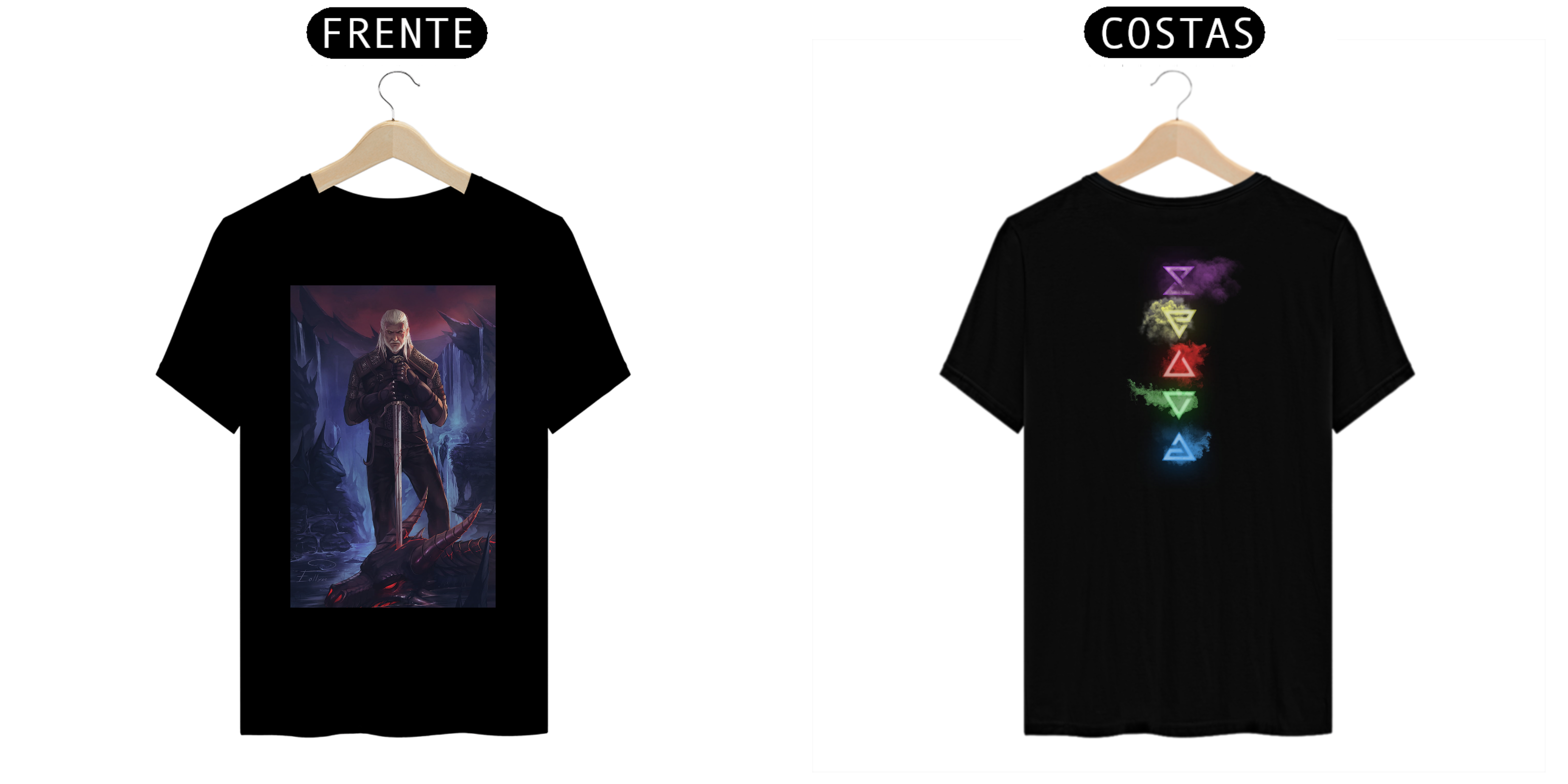Nome do produto  Camiseta Geralt Deluxe