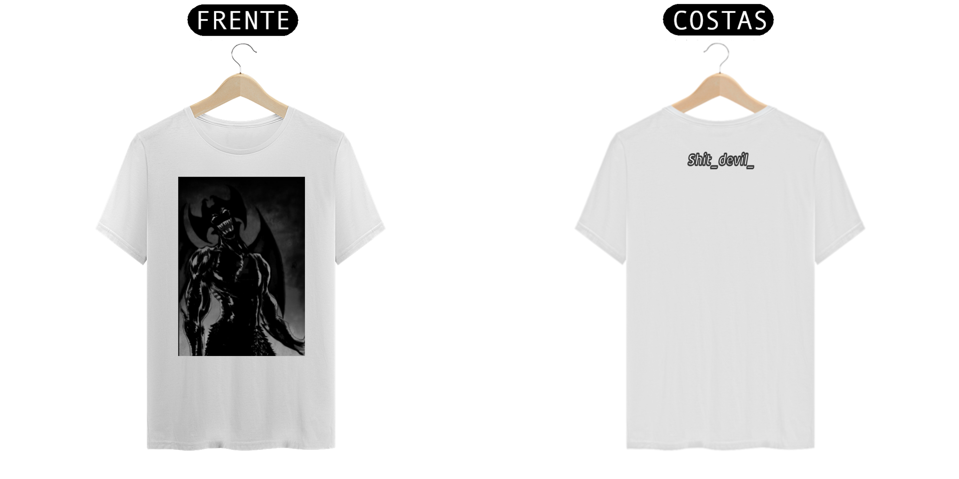 camisa branca Shit_Devil_