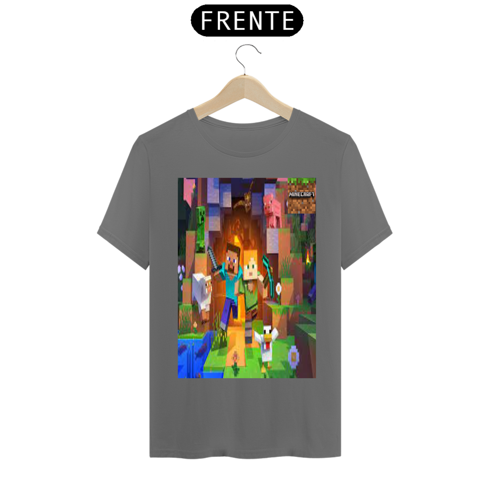 camiseta do minecraft