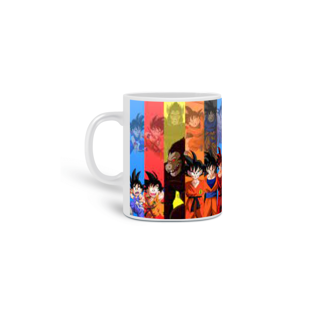 caneca dragon ball branca