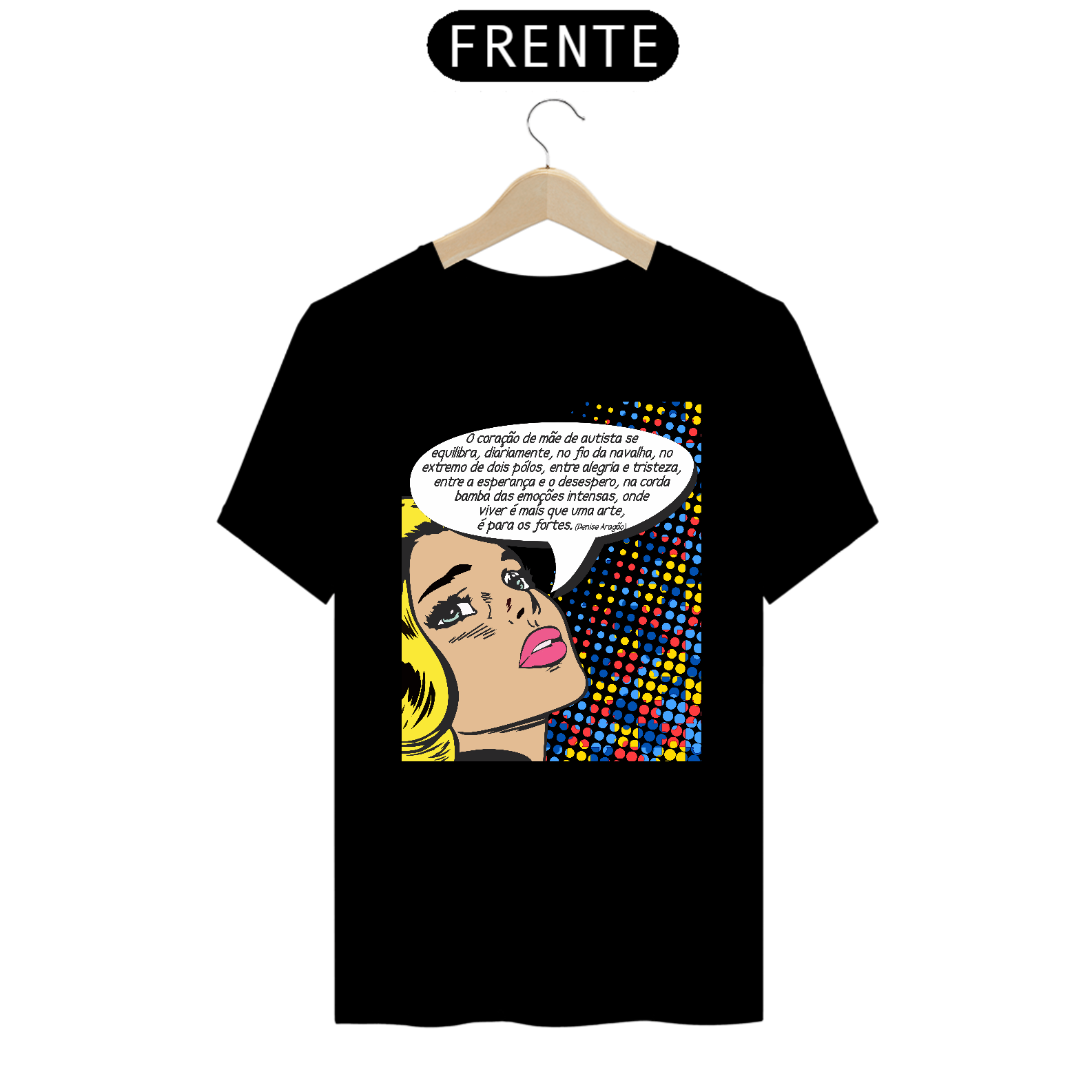 T-shirt - autismo (Coração de mãe de autista)