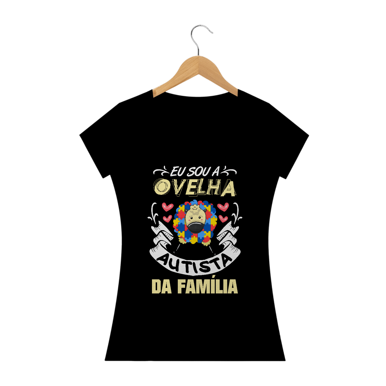 Baby Look - autismo (eu sou a ovelha autista da família)