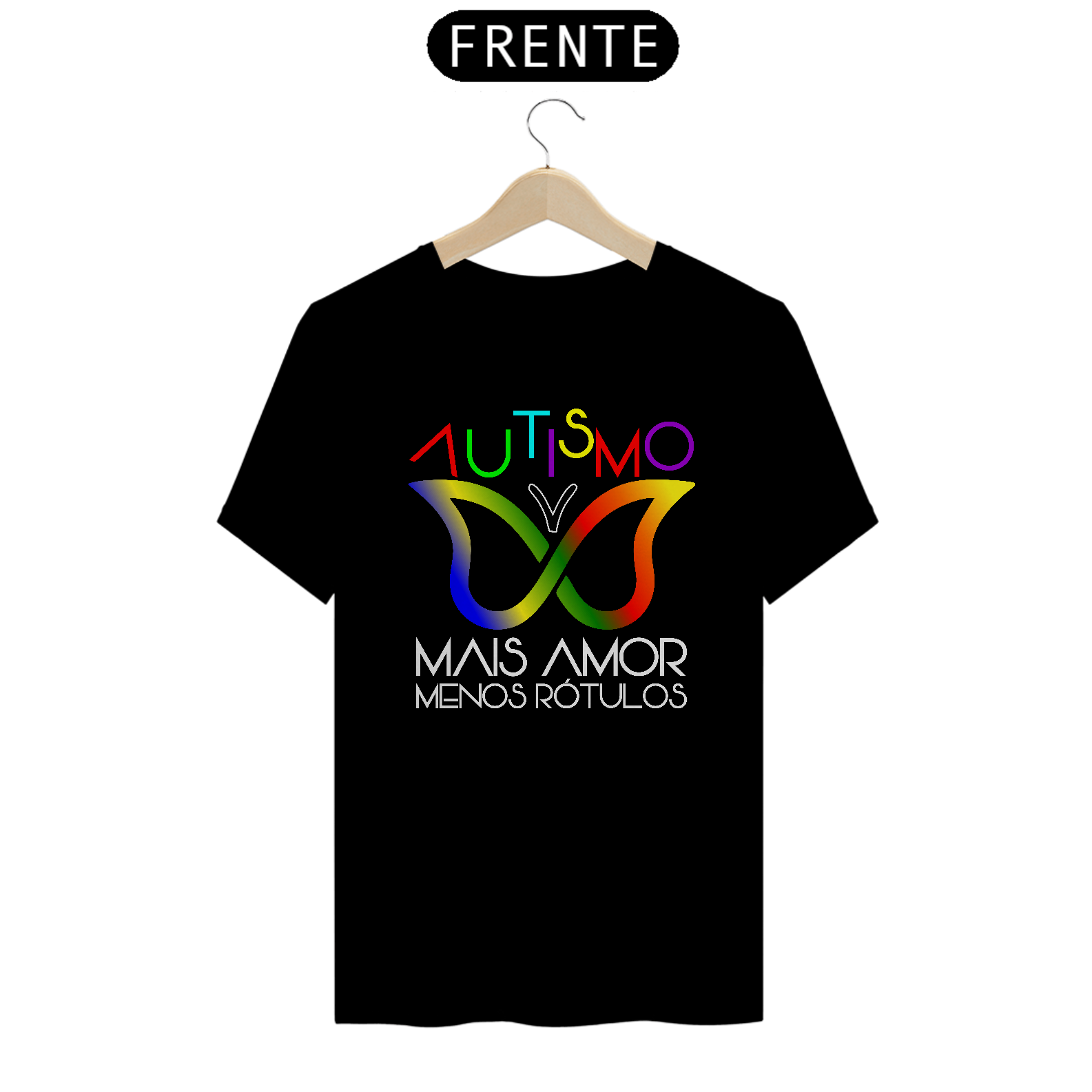 T-shirt - Autismo mais amor e menos rótulos