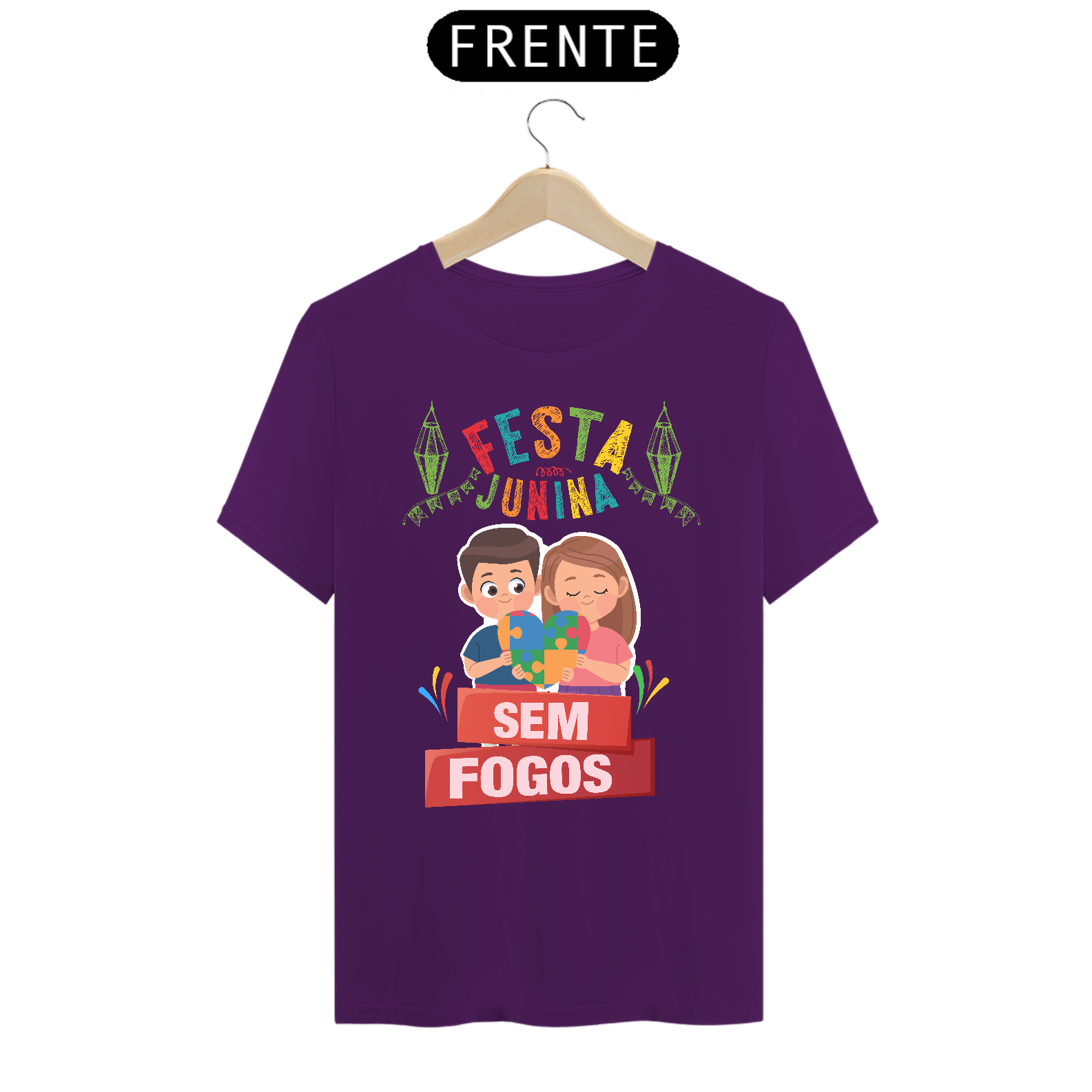 T-shirt - autismo (festa junina sem fogos)