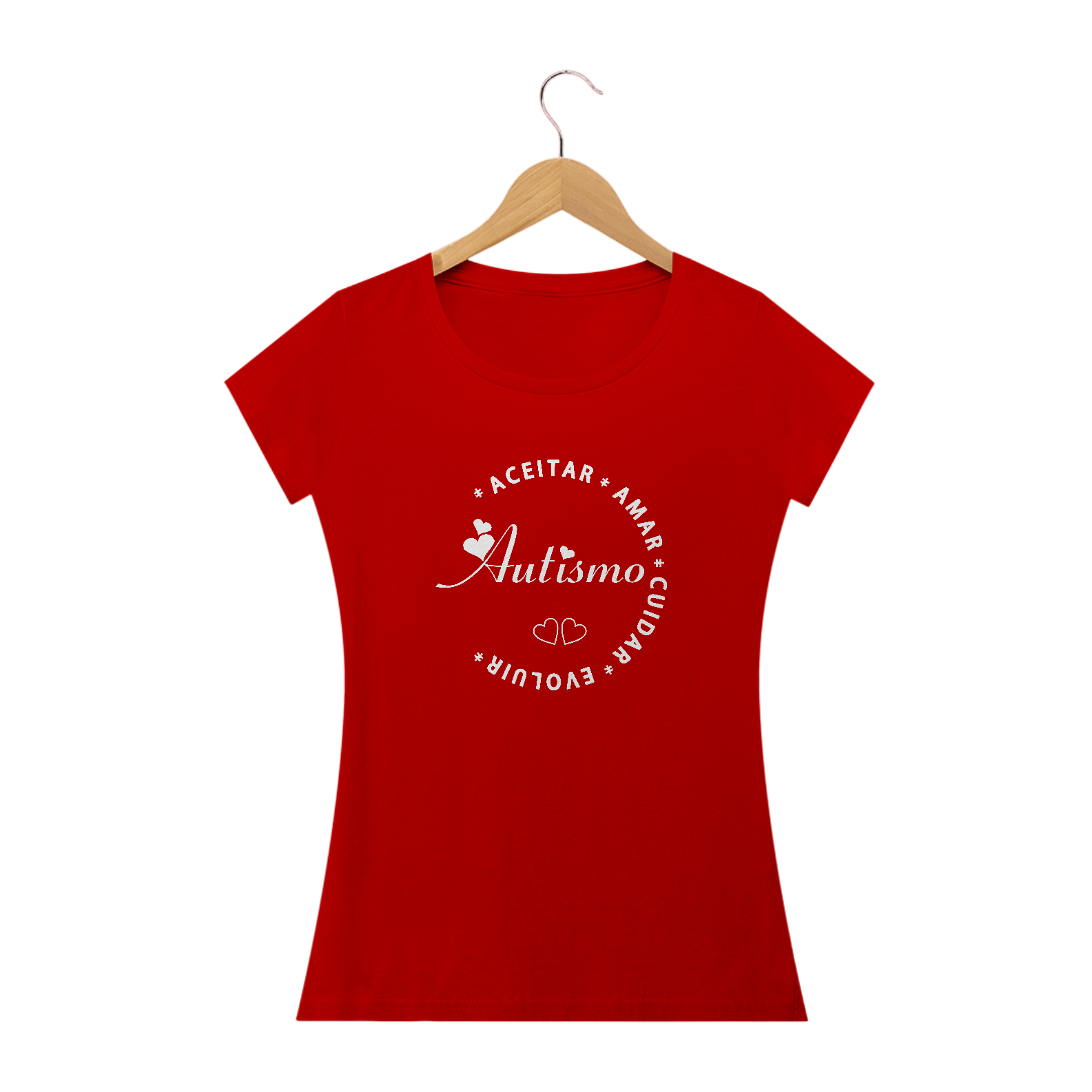 Baby Look - autismo (autismo, aceitar, amar, cuidar, evoluir)