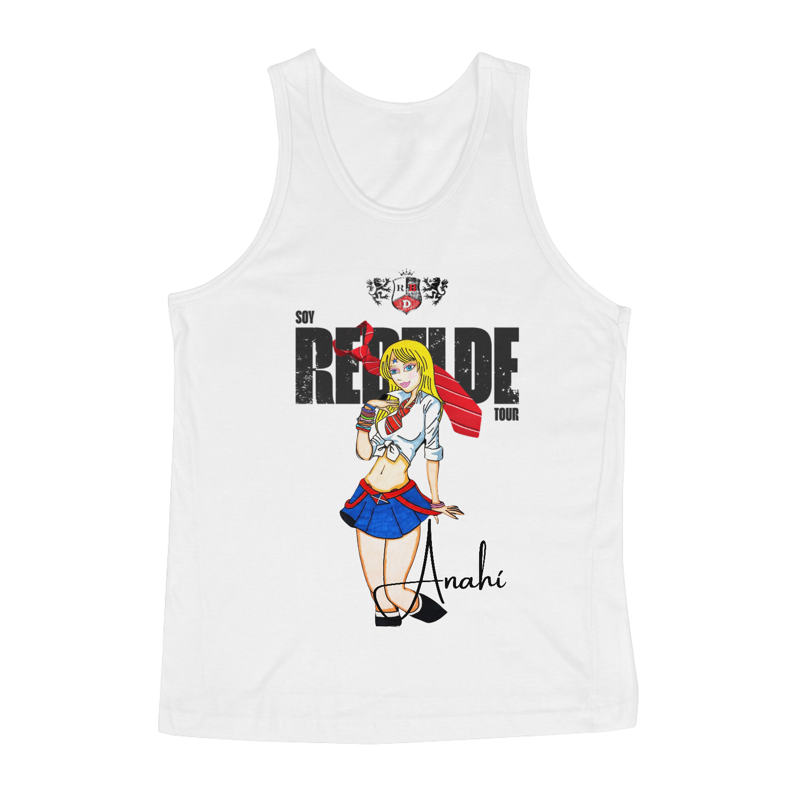 Regata Clássica Masculina Repaginada - Rebelde Anahí Inteira