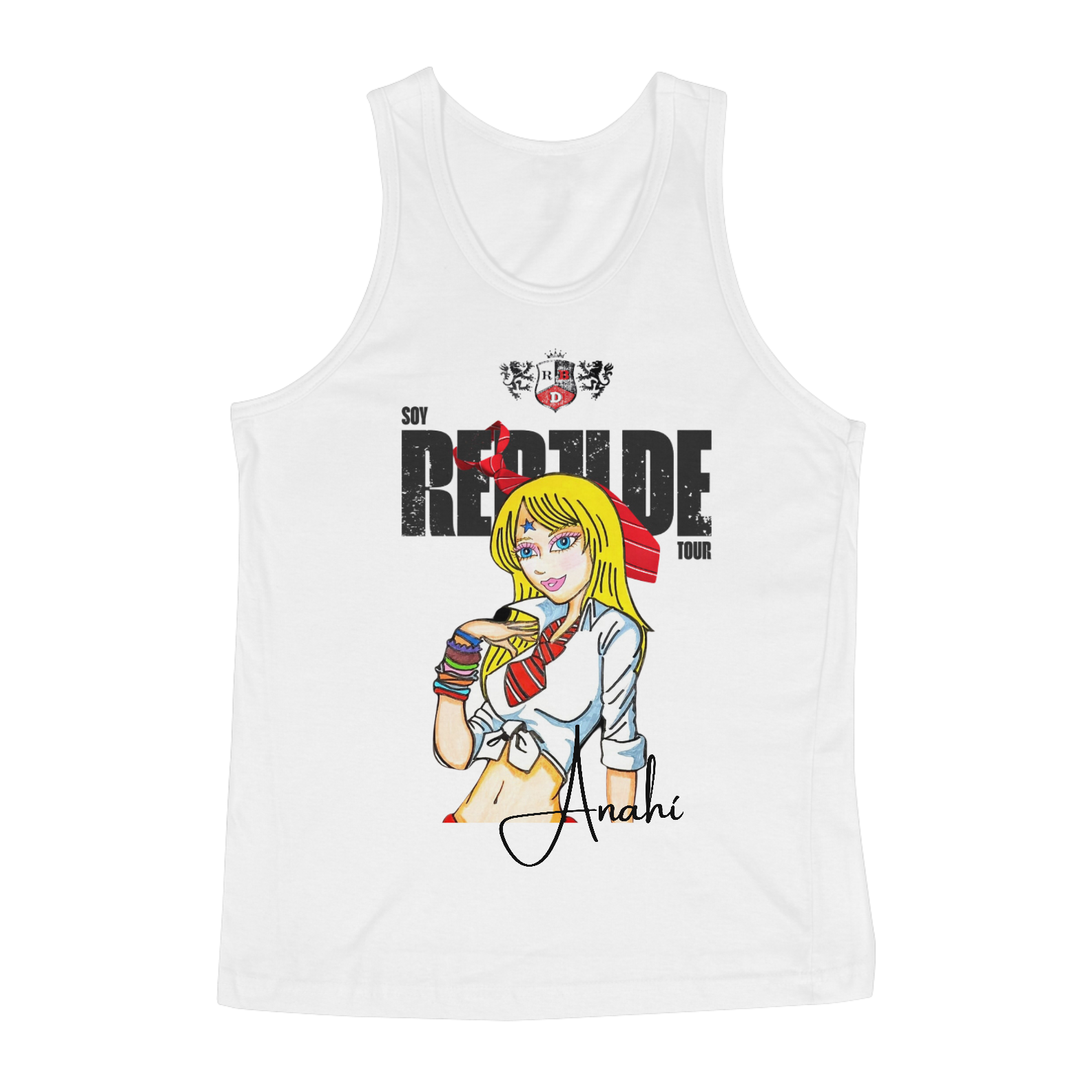 Regata Clássica Masculina Repaginada - Rebelde Anahí Close