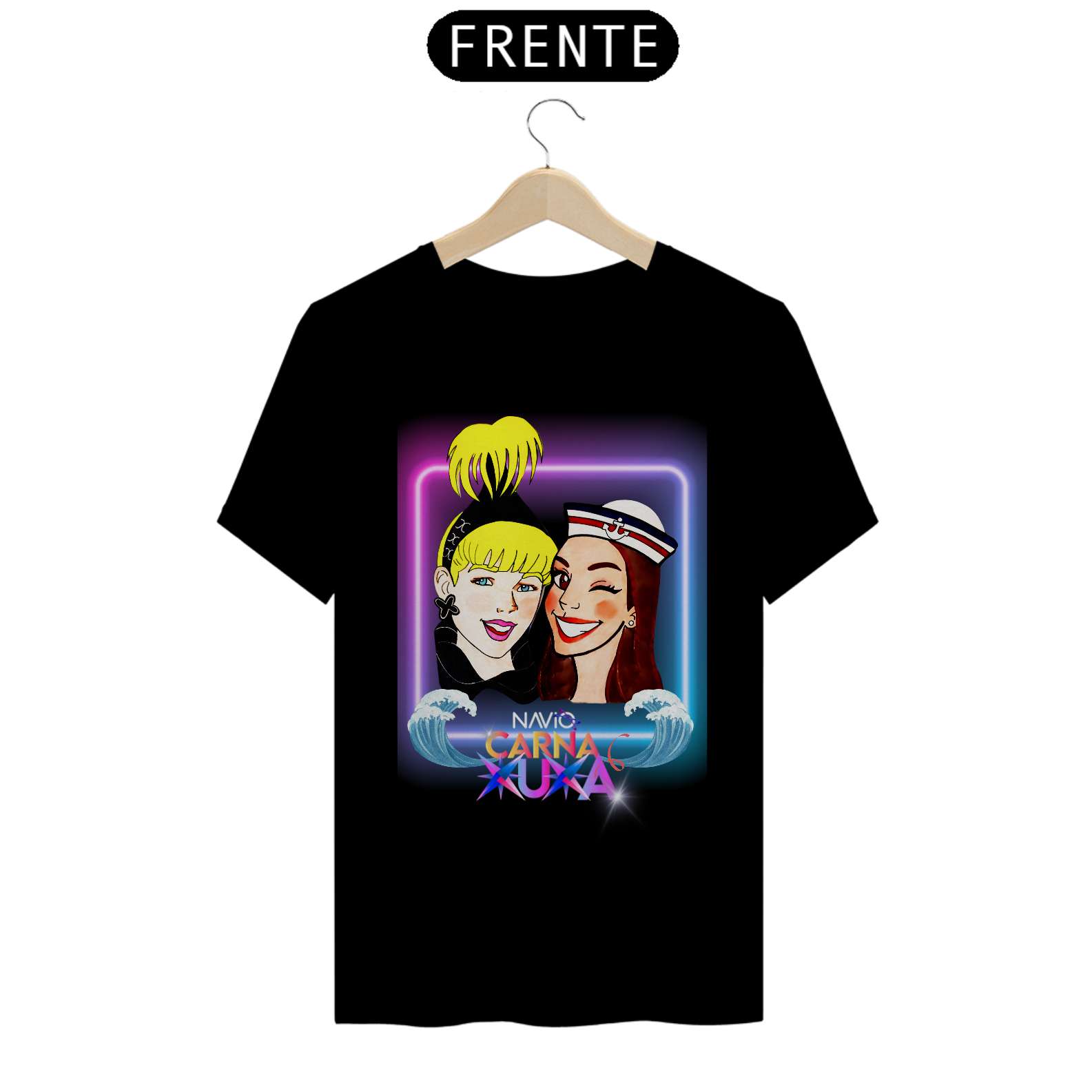  Camiseta Fandom Exclusiva - Xuxa e Ivete Navio Carna Xuxa