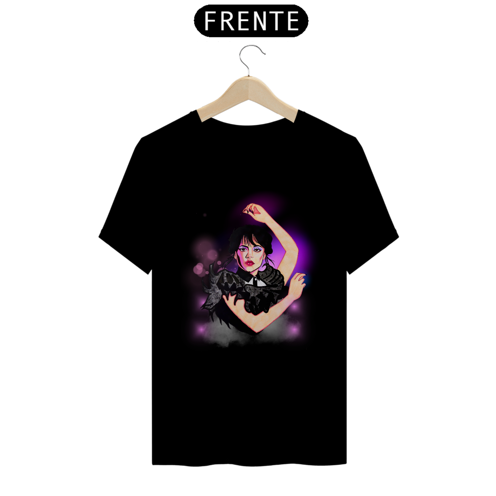 Camiseta Fandom Exclusiva - Wandinha dançando