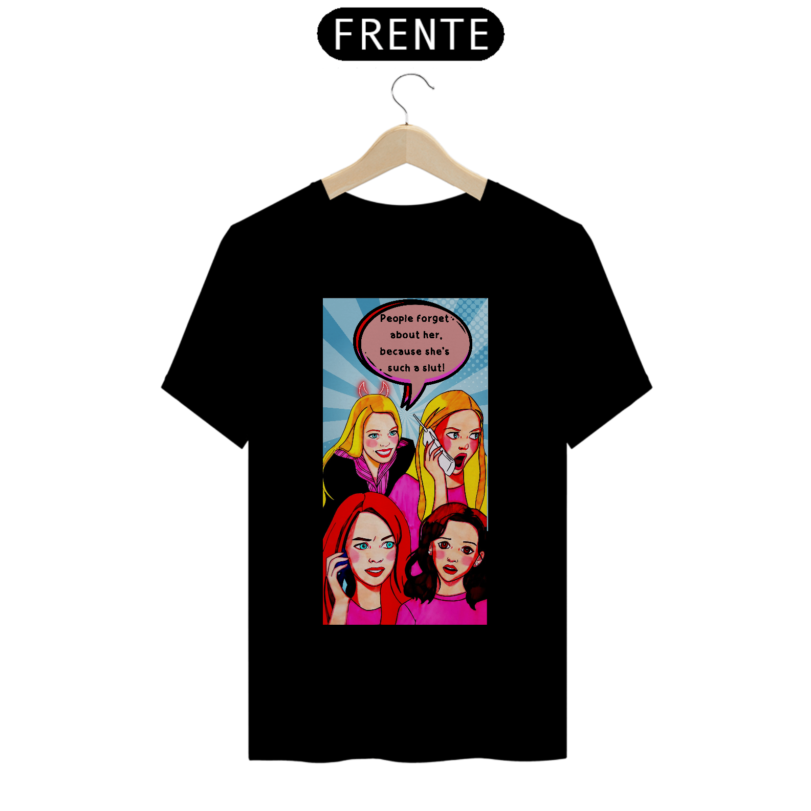 Camiseta Fandom Exclusiva - Garotas Malvadas - Cena do telefonema