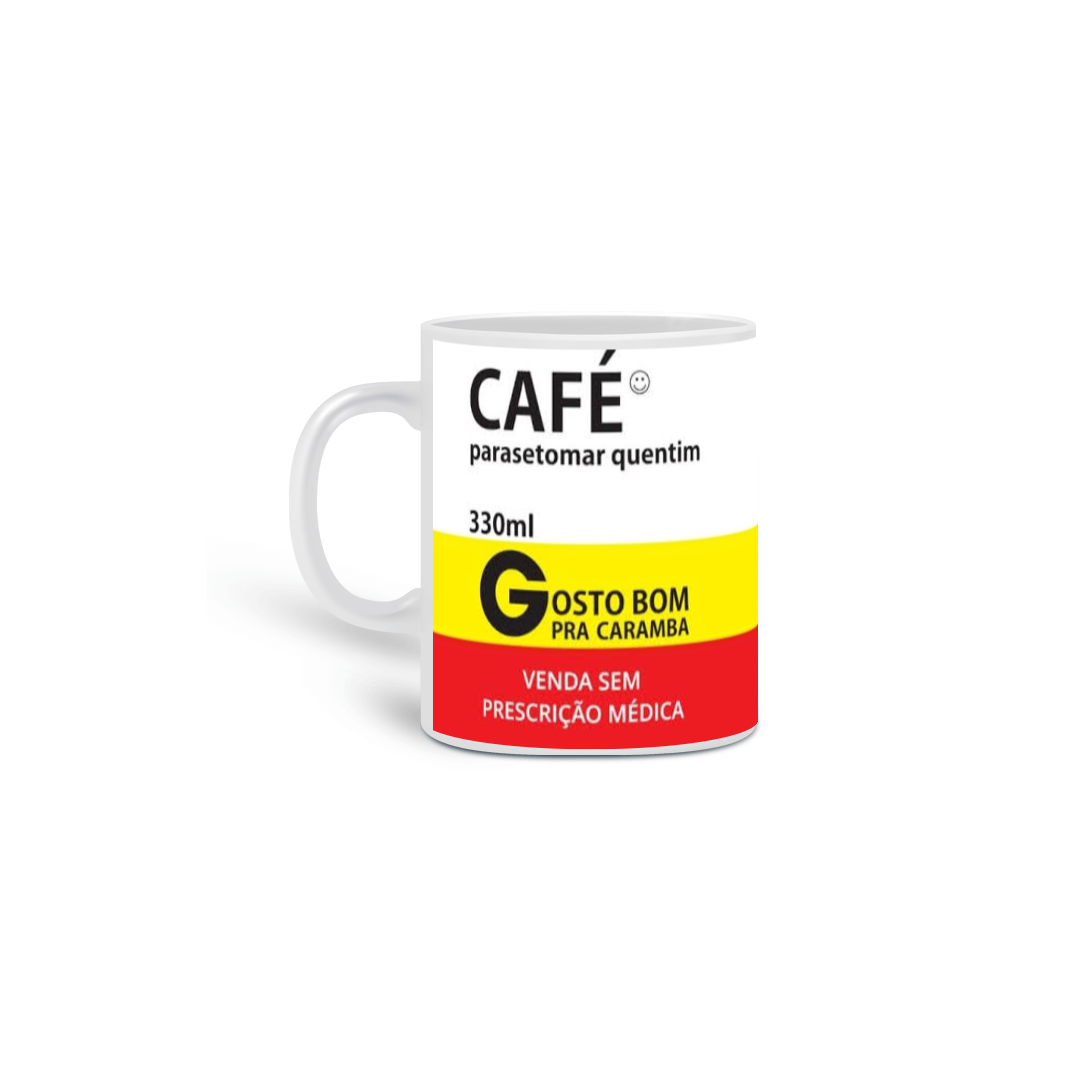 Caneca Personalizada | Linha de Humor | Remédio Café |