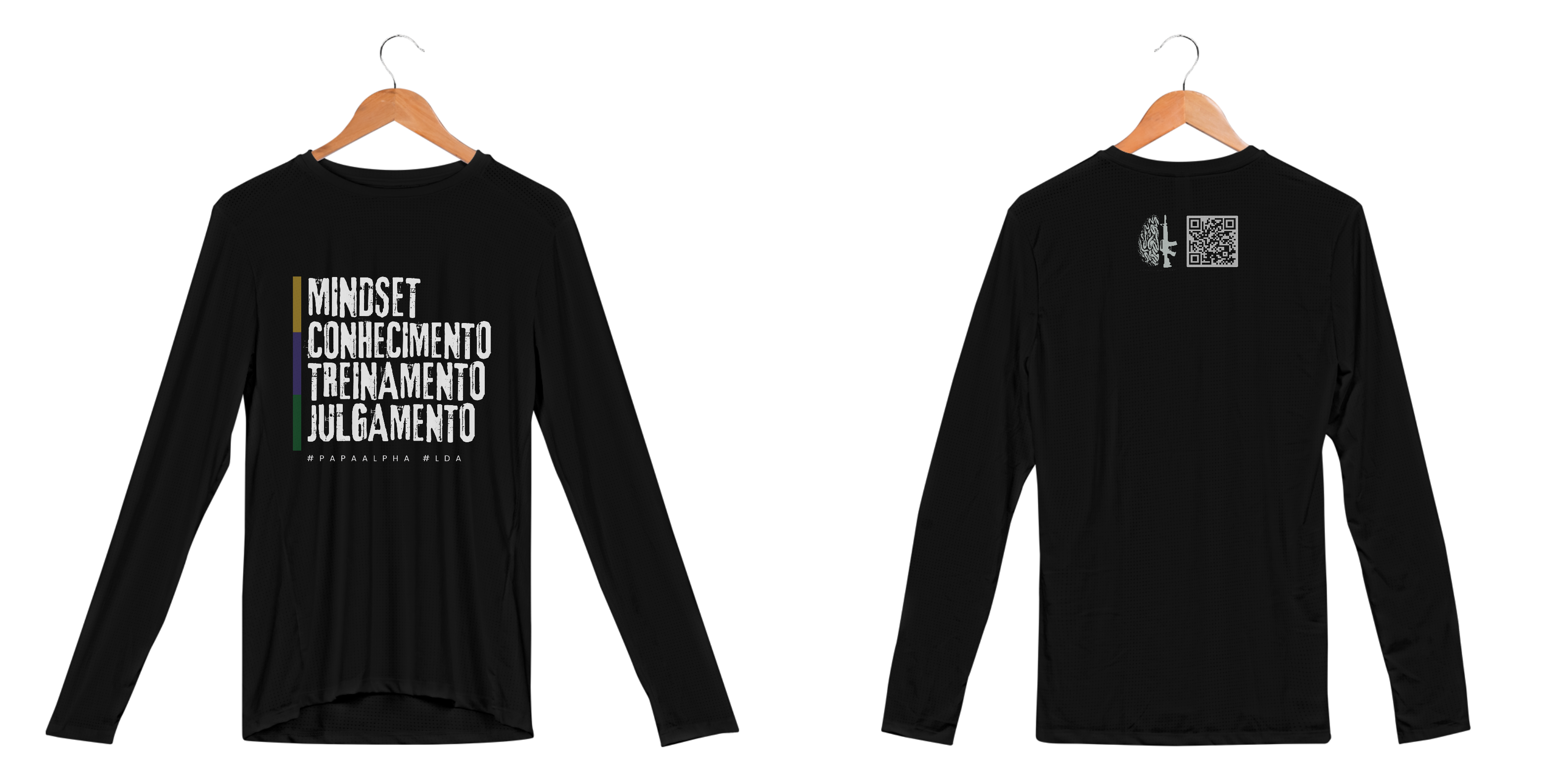 Camiseta manga longa UV - Princípios porte e LDA