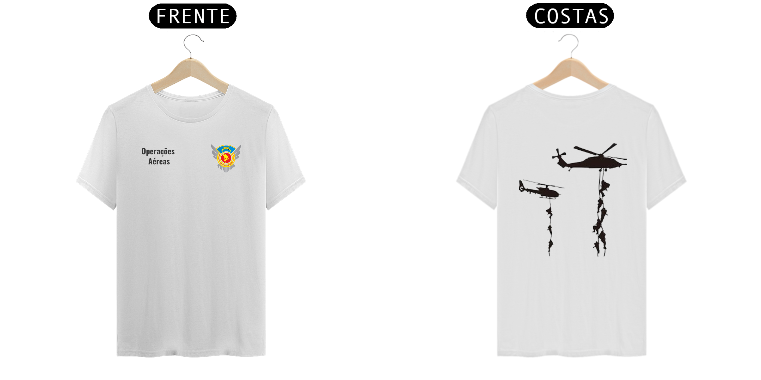 Camiseta Operações Aéreas Branca