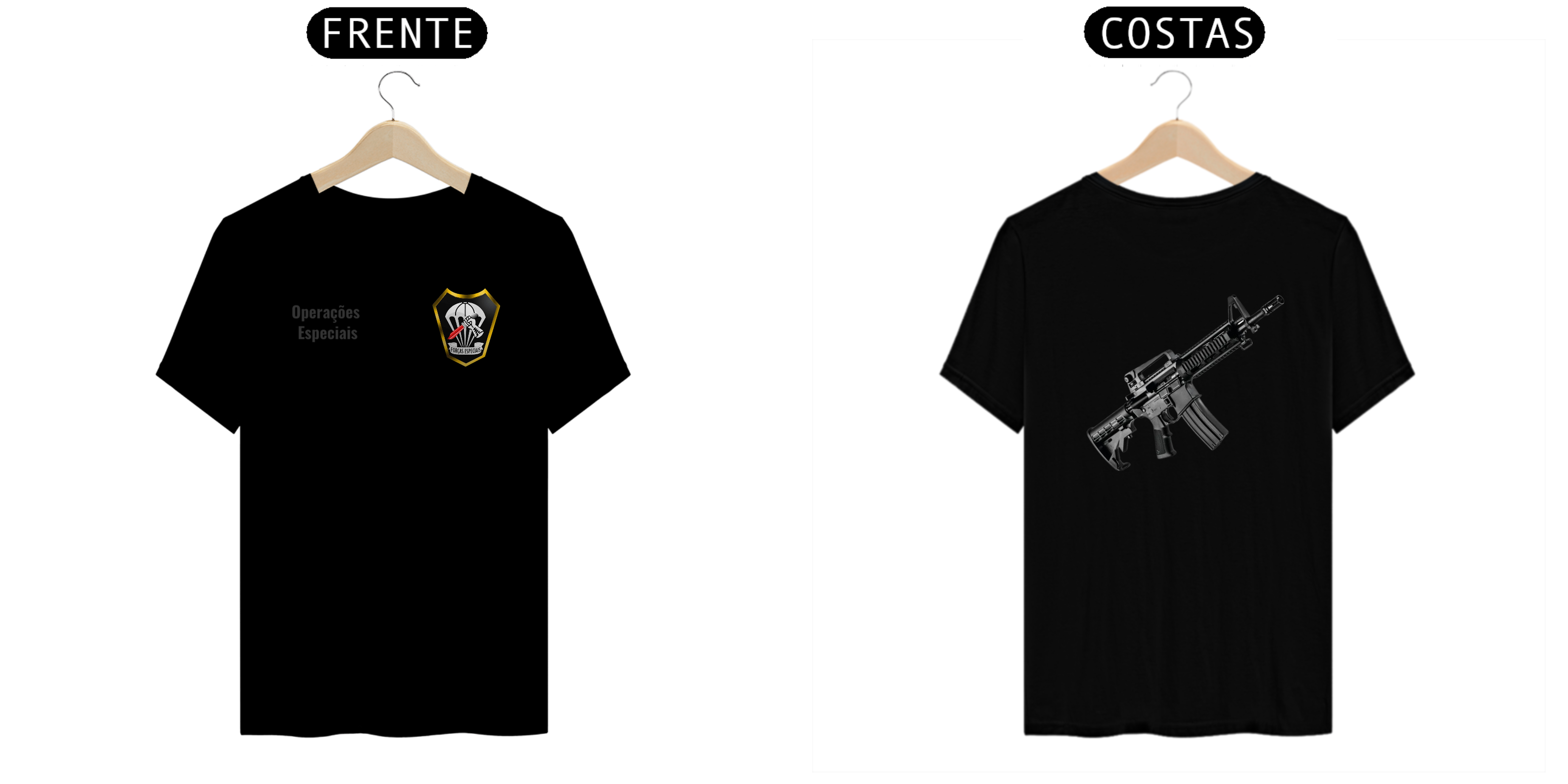 Camiseta Operações Especiais Preta