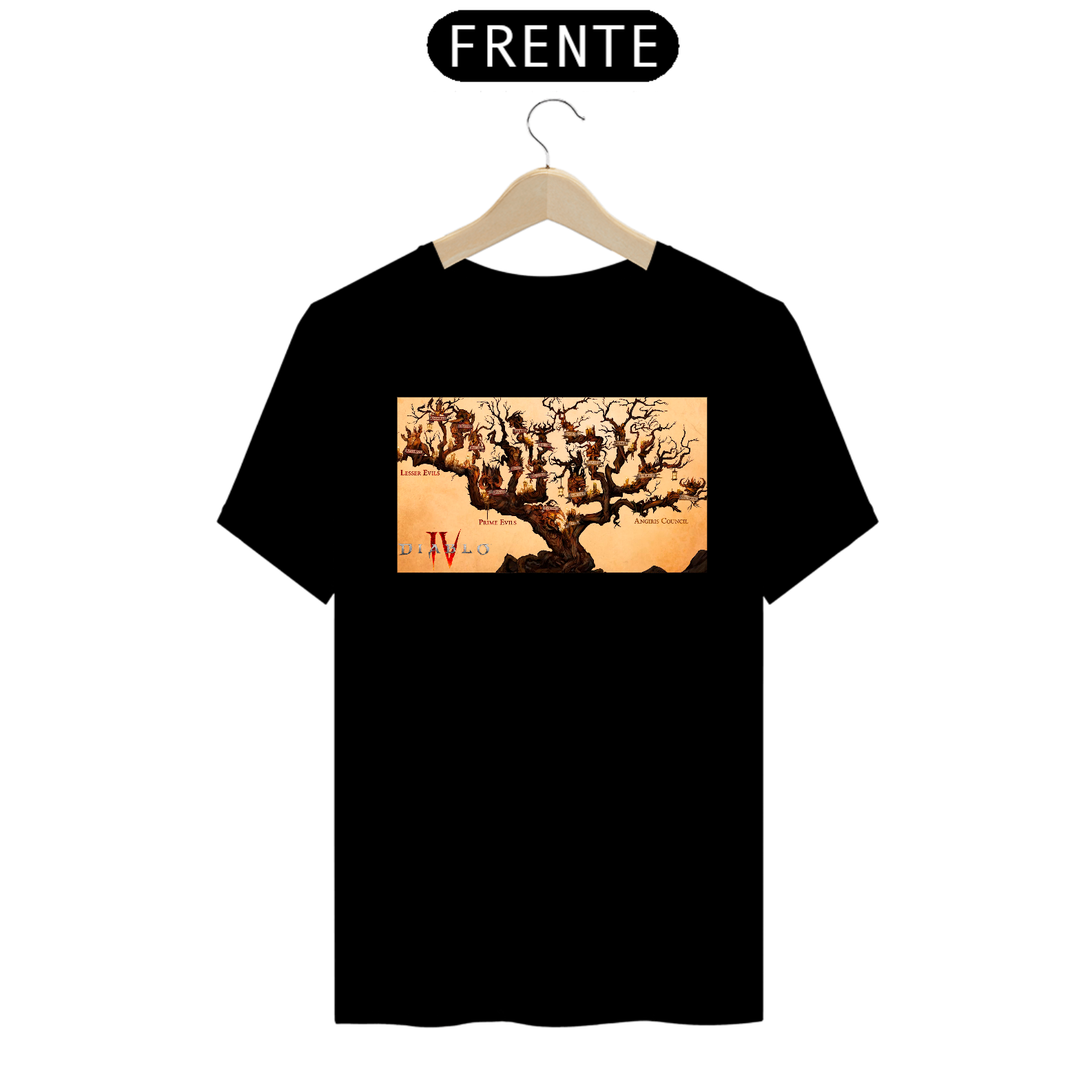 Camiseta Diablo IV Árvore Genealógica