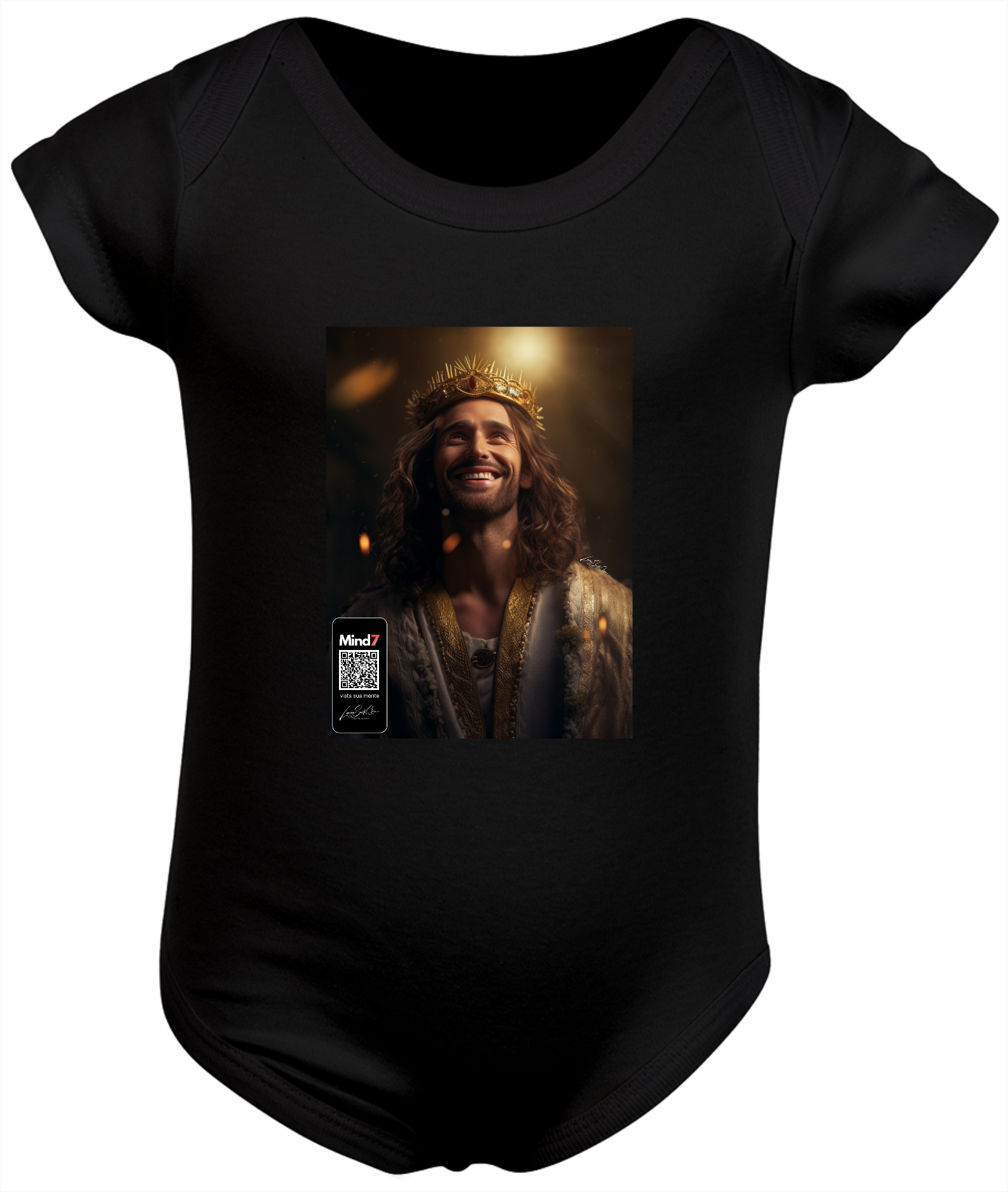 Body Infantil Jesus Cristo Rei Mind7Code