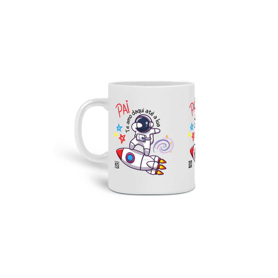 Caneca Pai te amo até a lua Mind7Conde