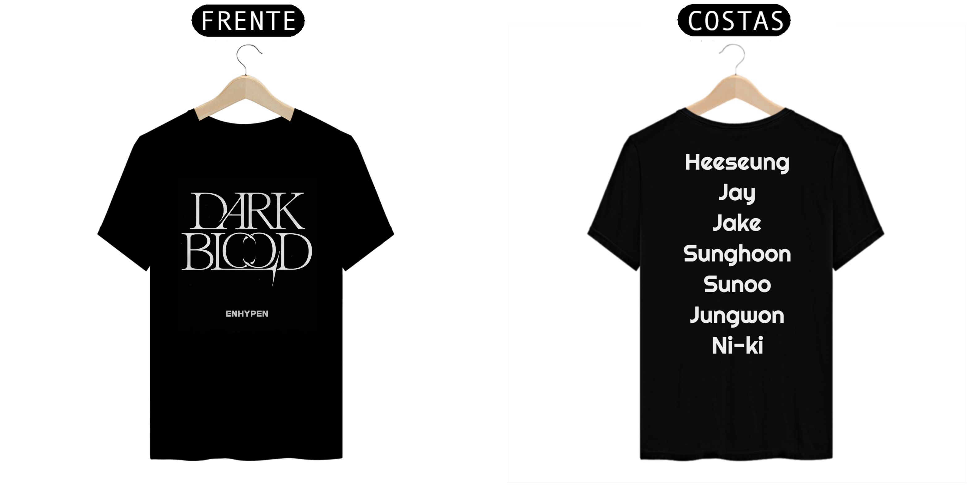 Nome do produto: Camiseta Dark Blood Enhypen